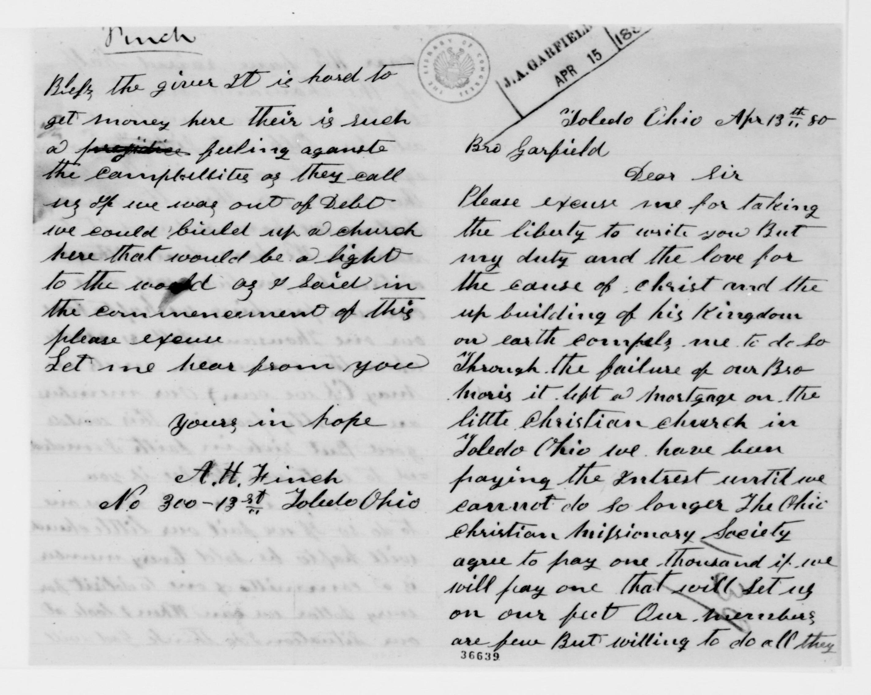 Scanned image of the current content page