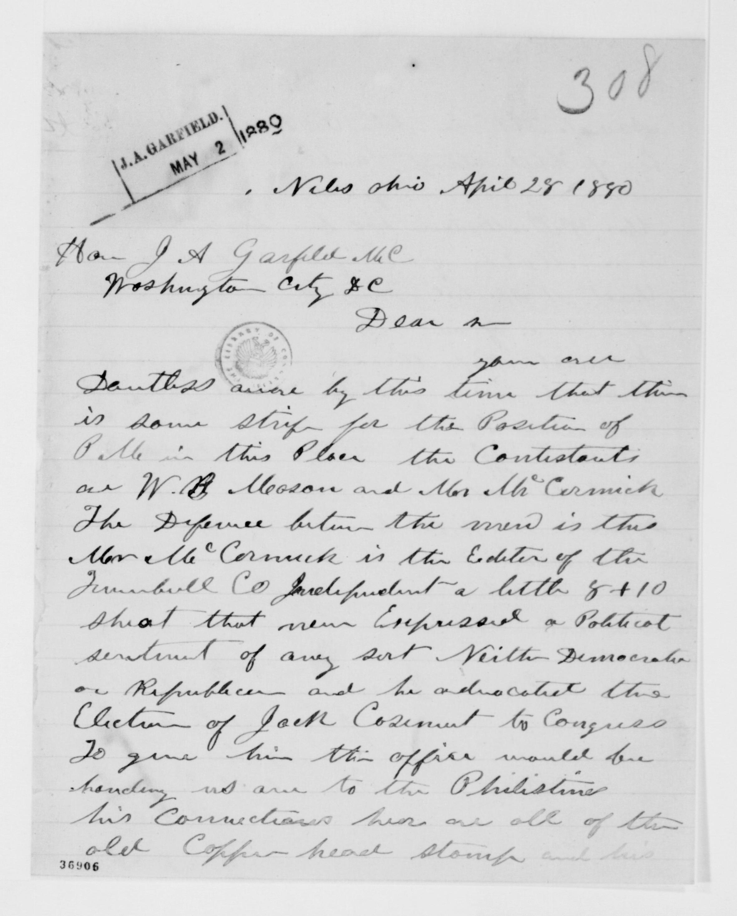 Scanned image of the current content page