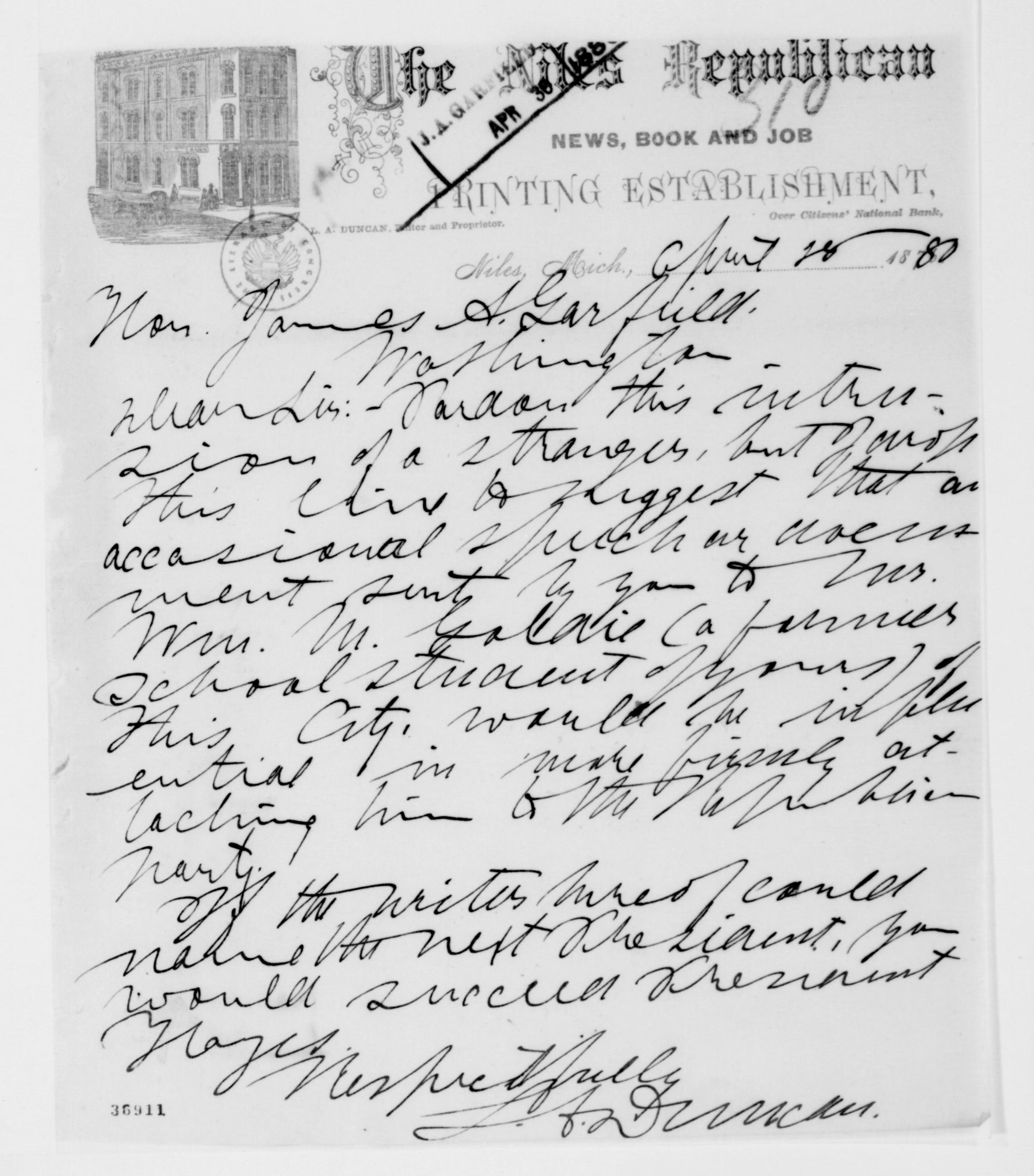 Scanned image of the current content page