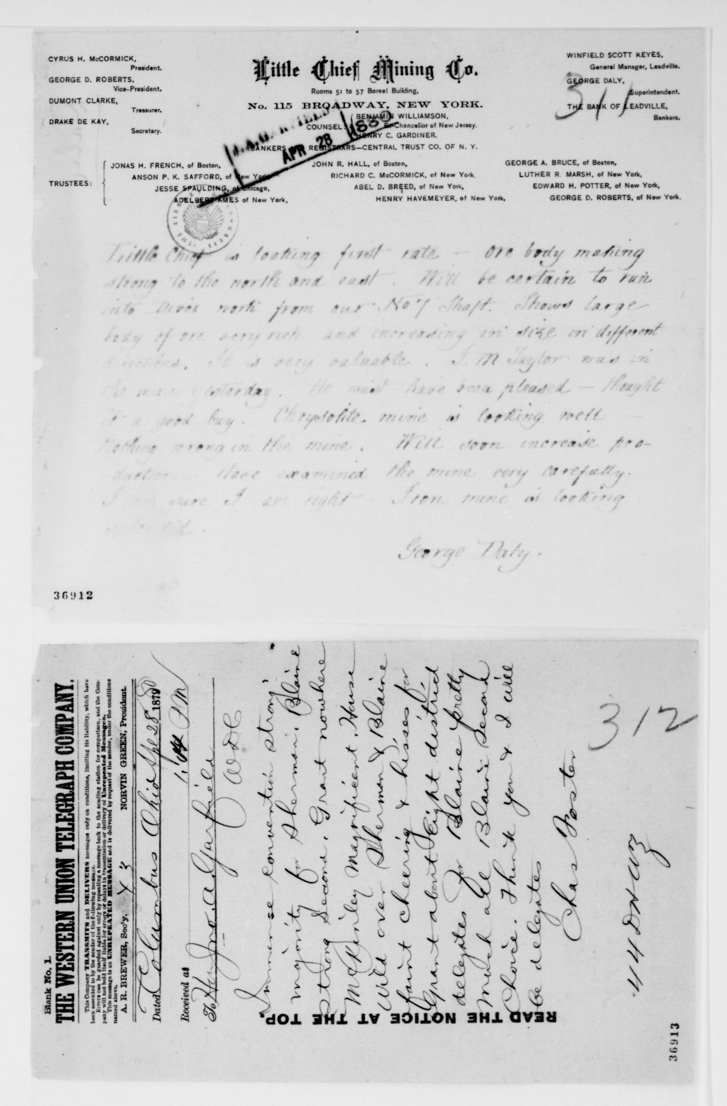 Scanned image of the current content page