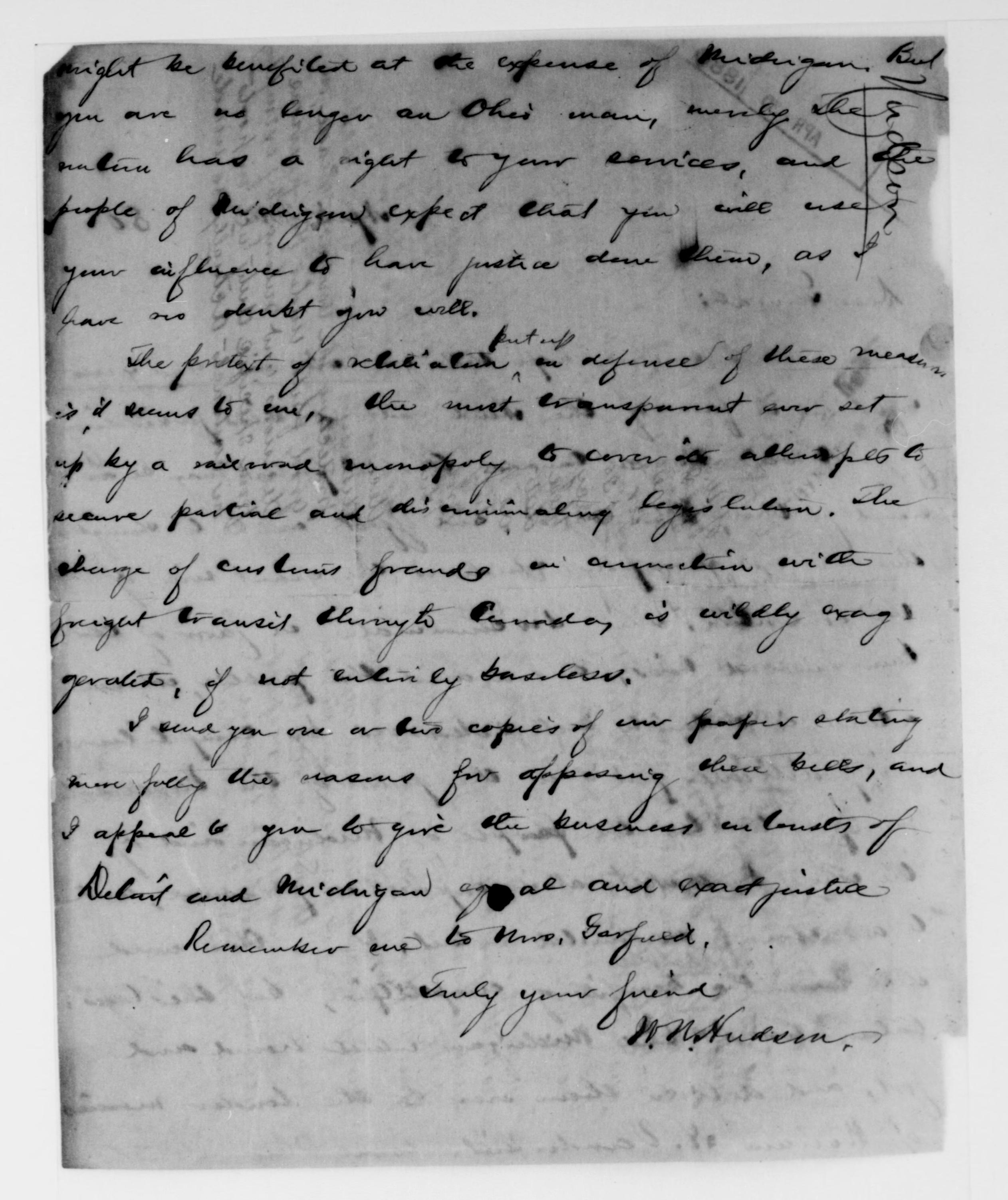 Scanned image of the current content page