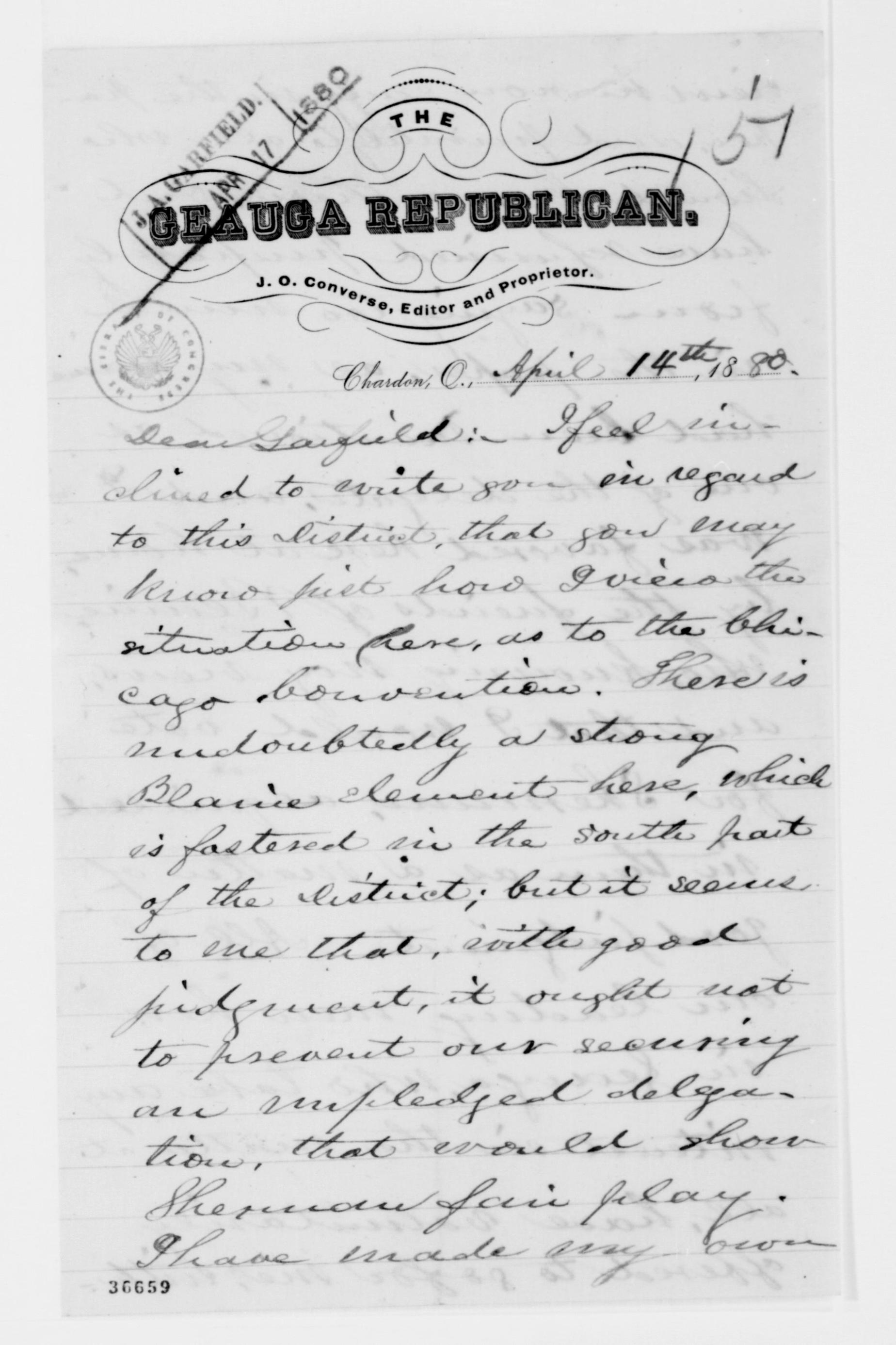 Scanned image of the current content page