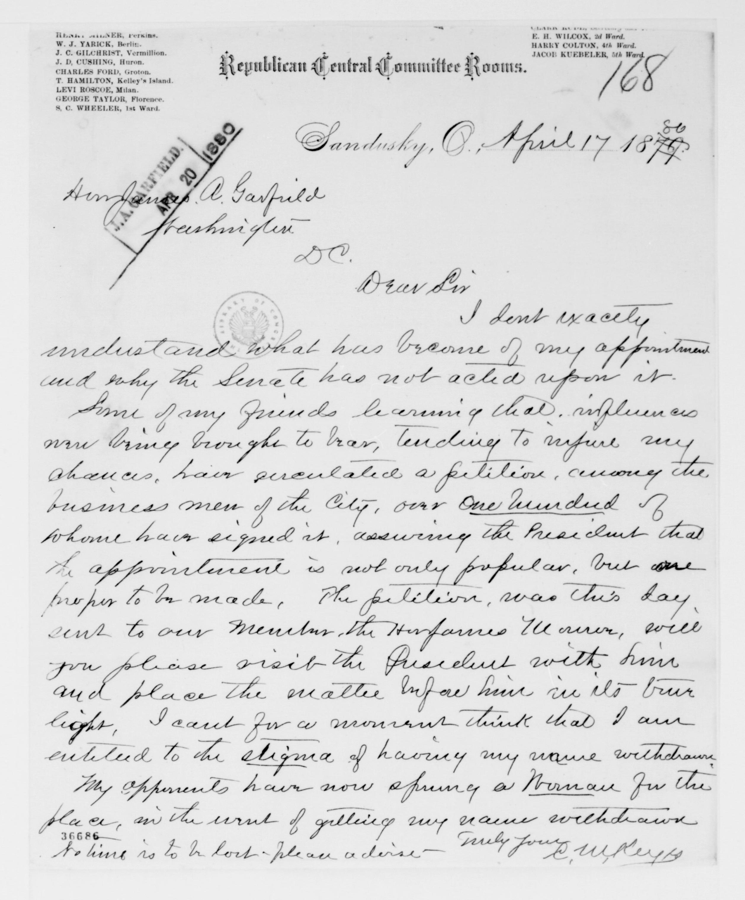 Scanned image of the current content page