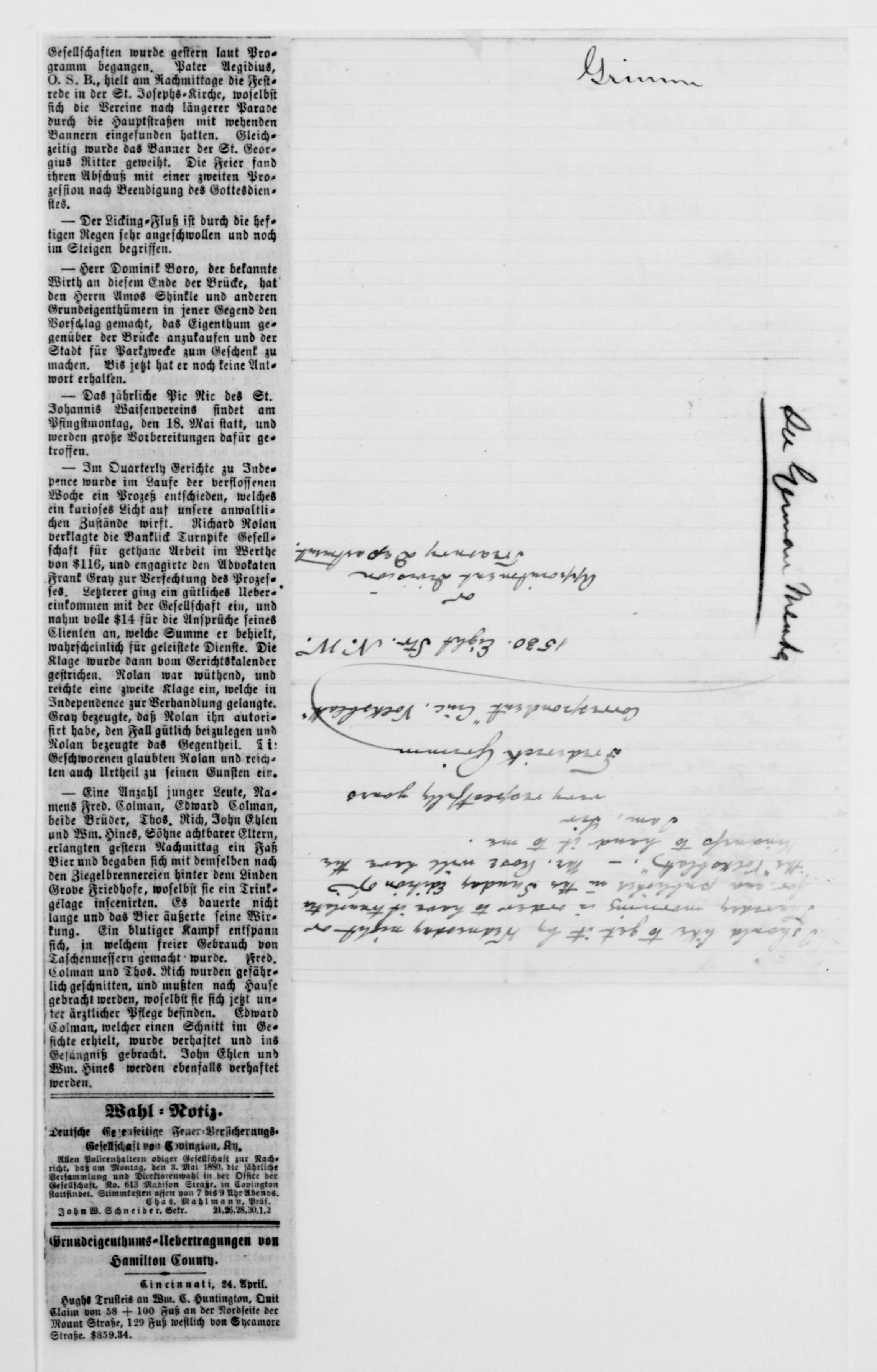 Scanned image of the current content page