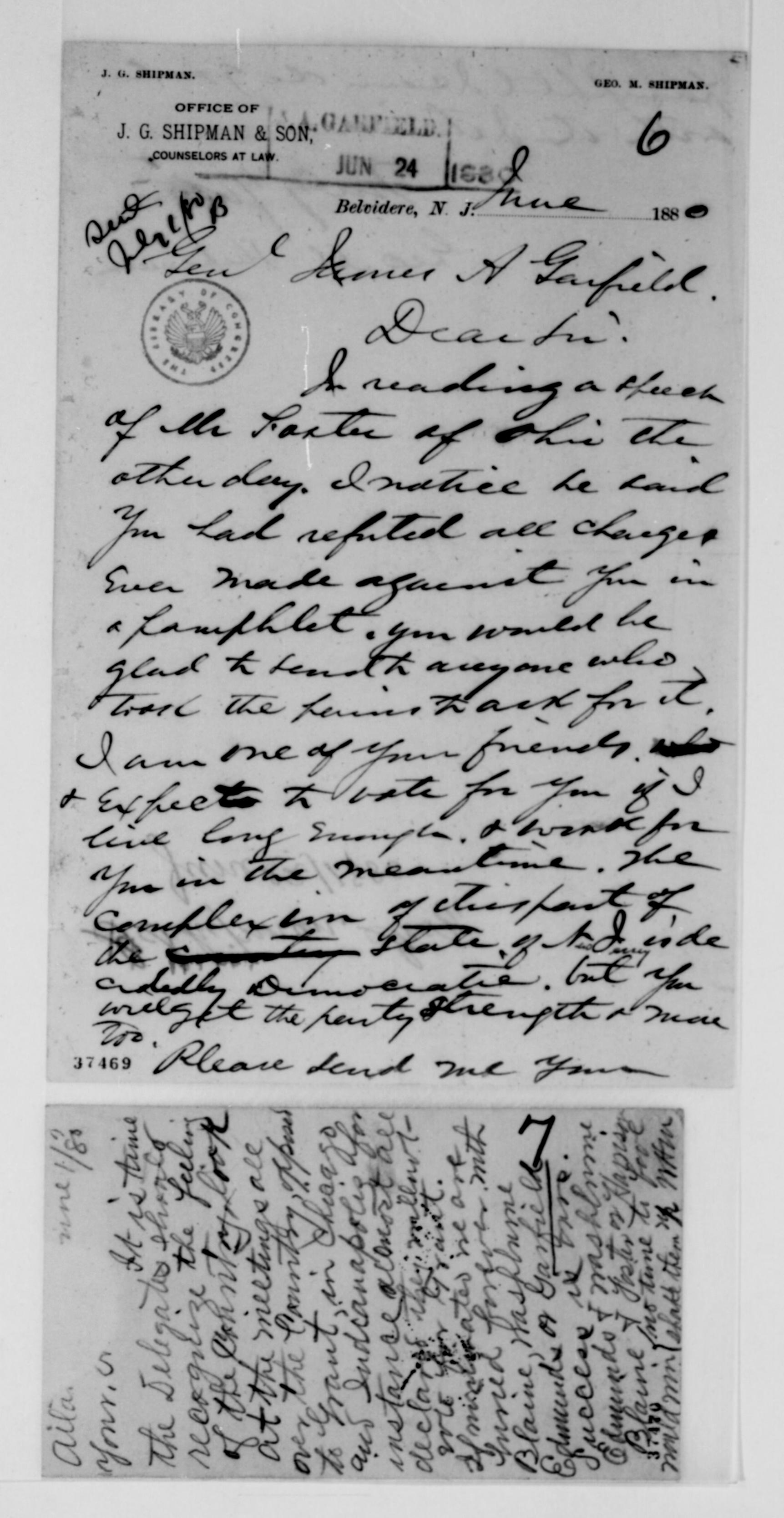 Scanned image of the current content page