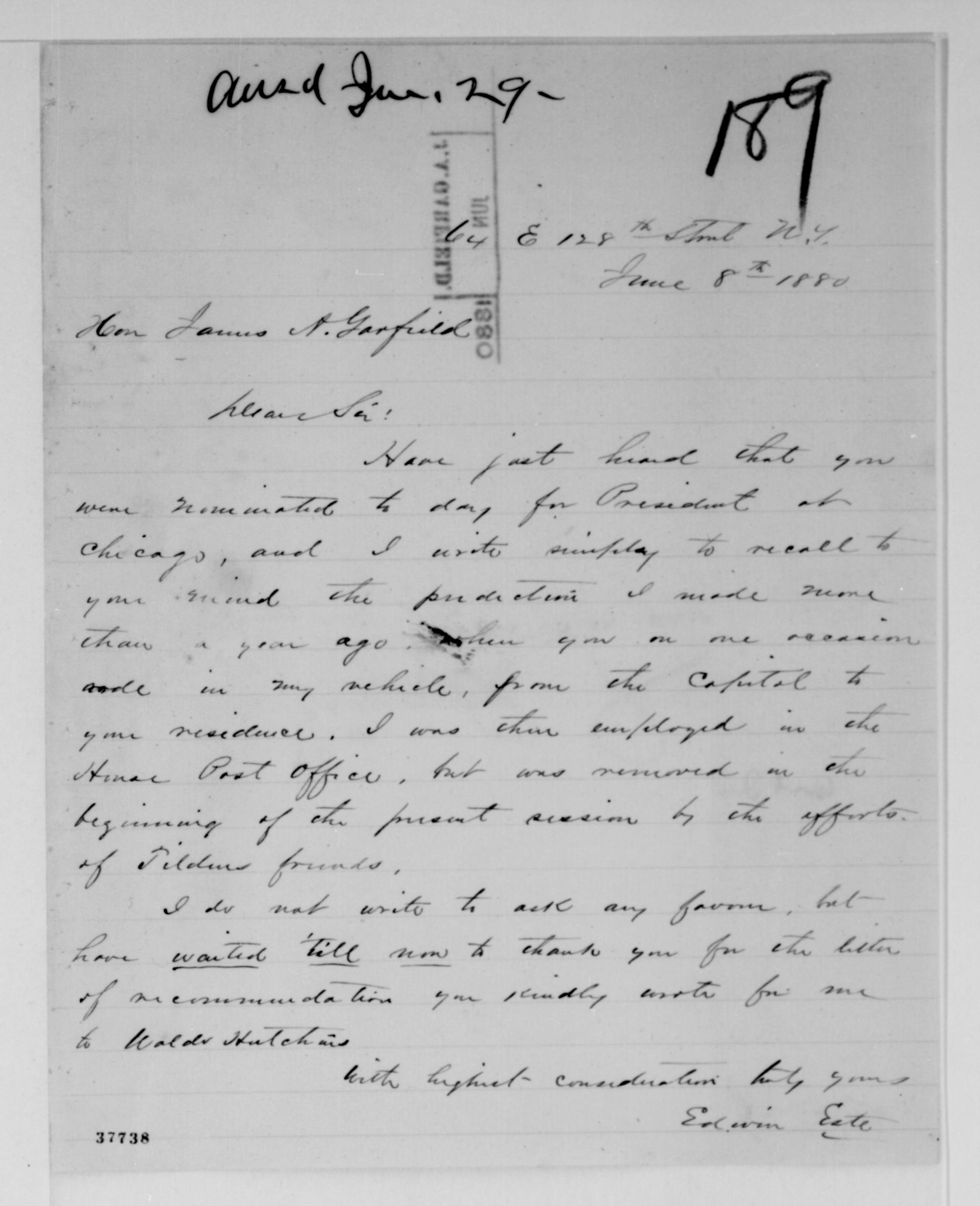 Scanned image of the current content page