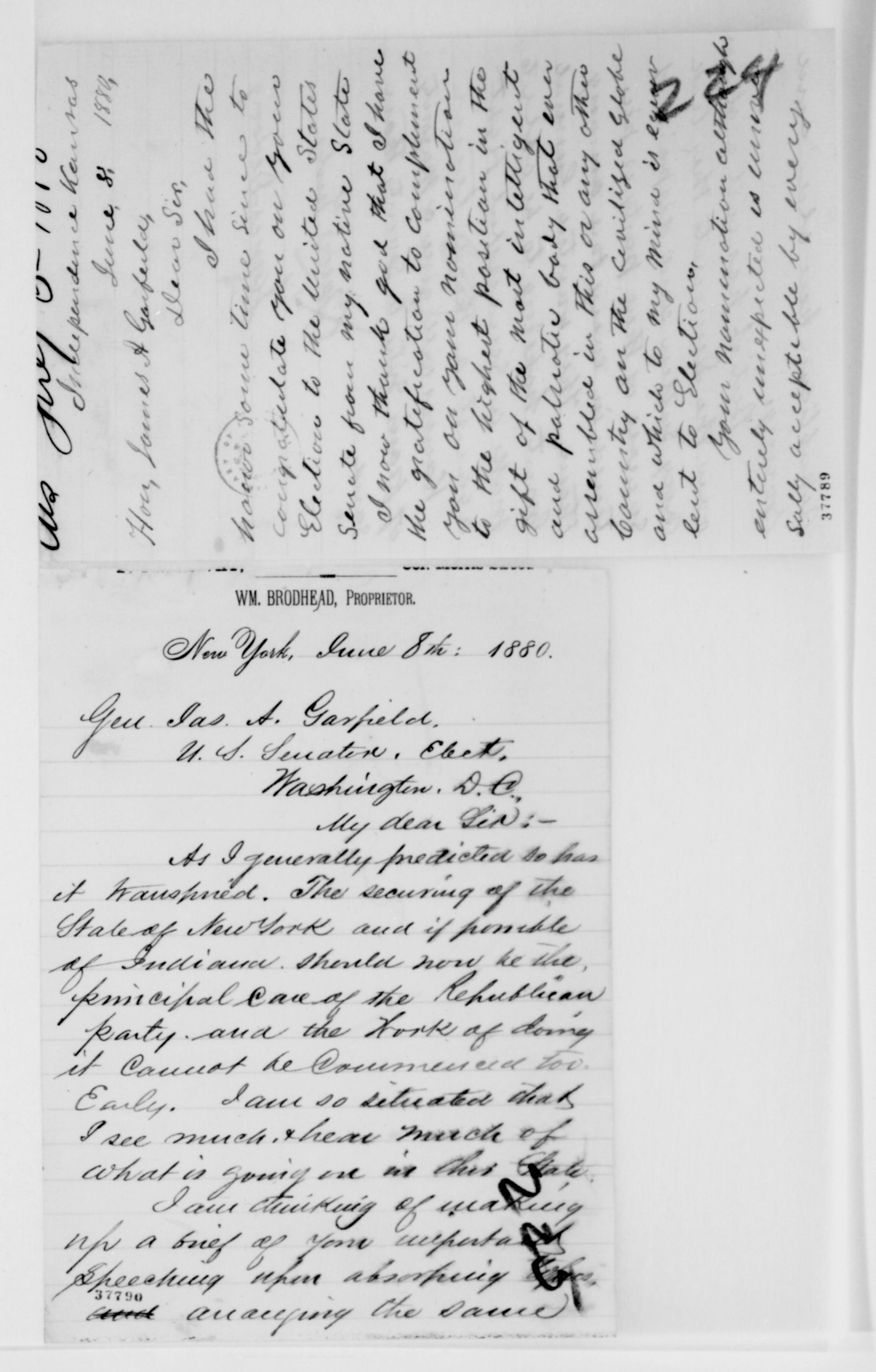 Scanned image of the current content page