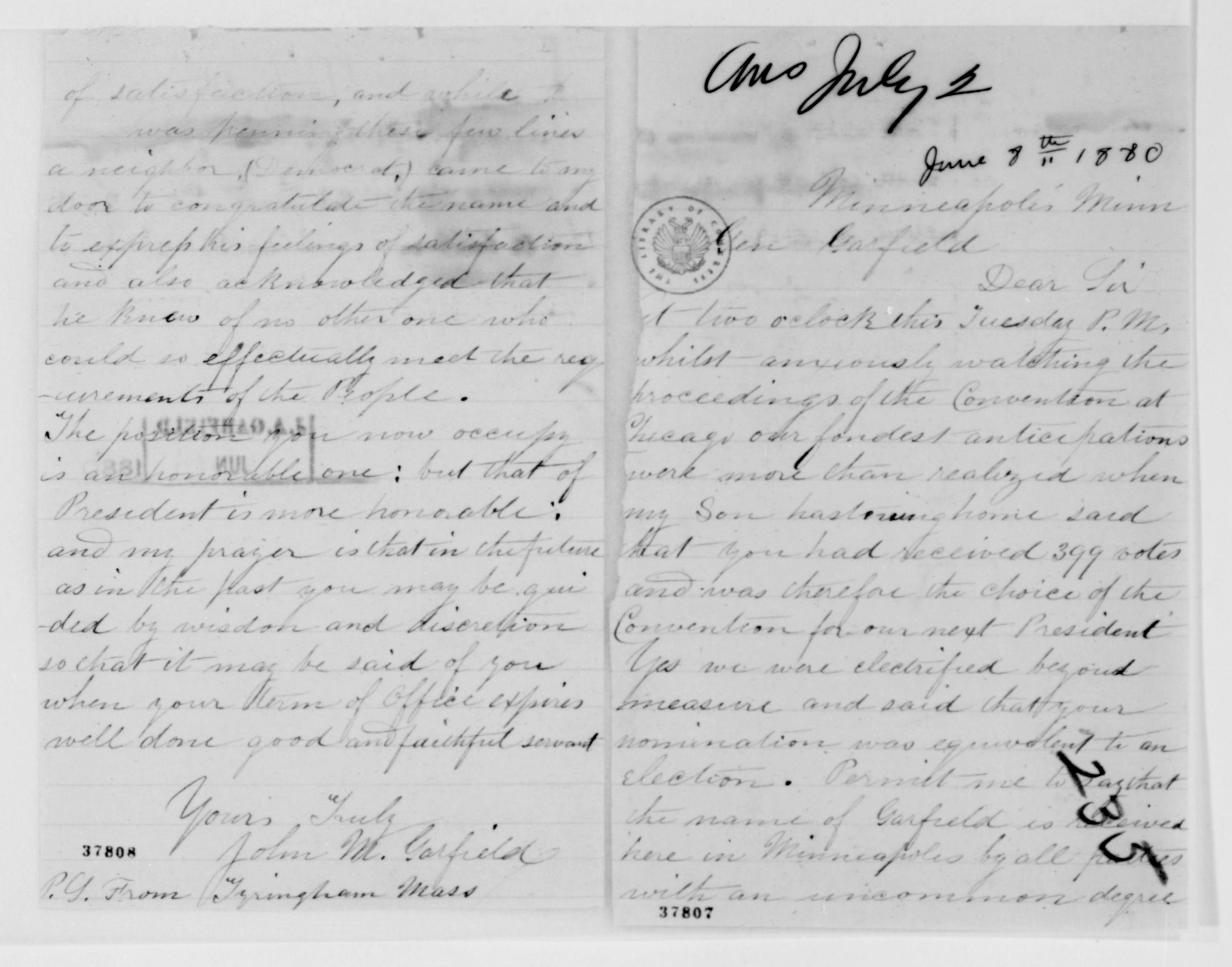 Scanned image of the current content page