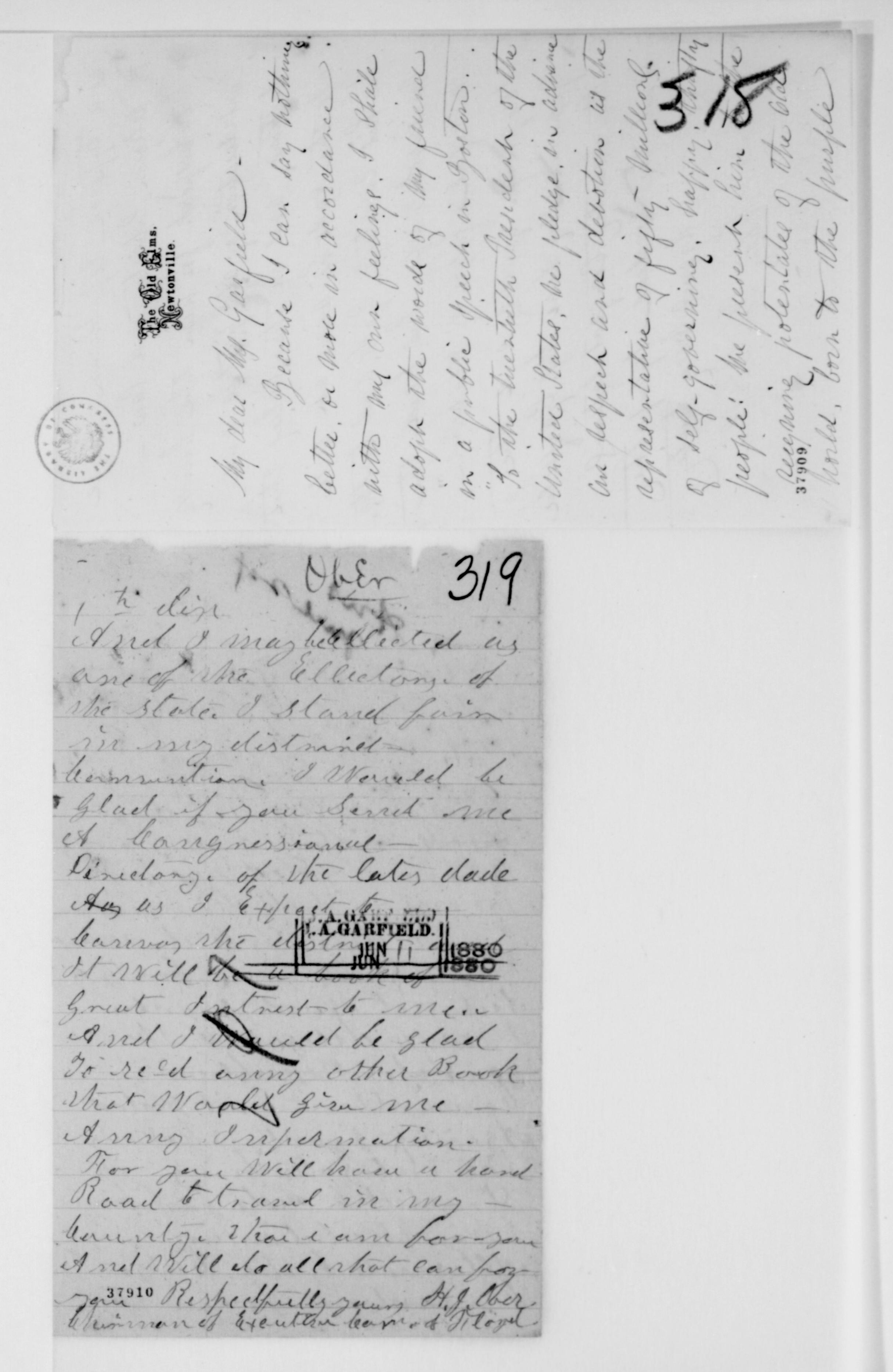 Scanned image of the current content page