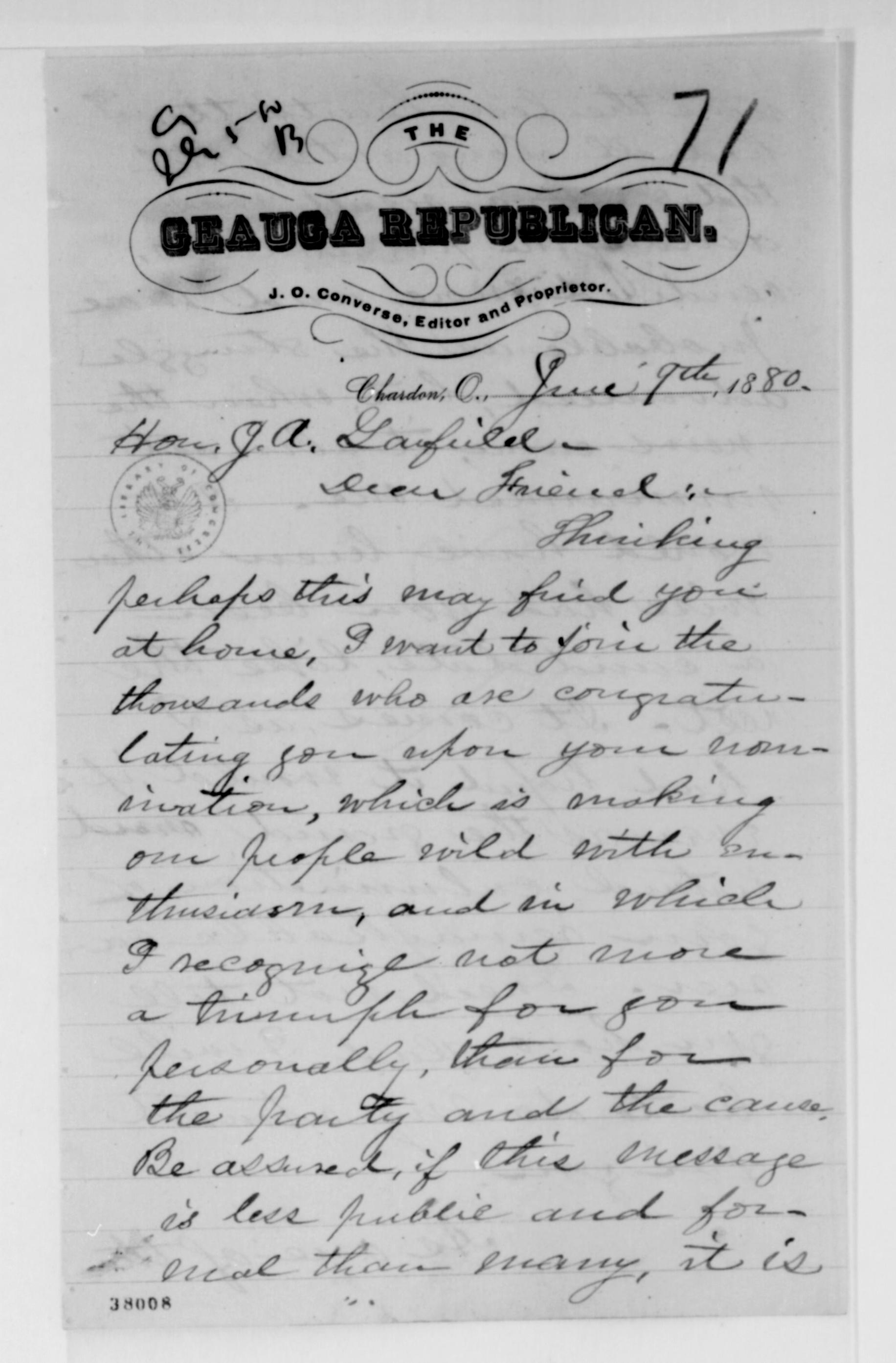 Scanned image of the current content page