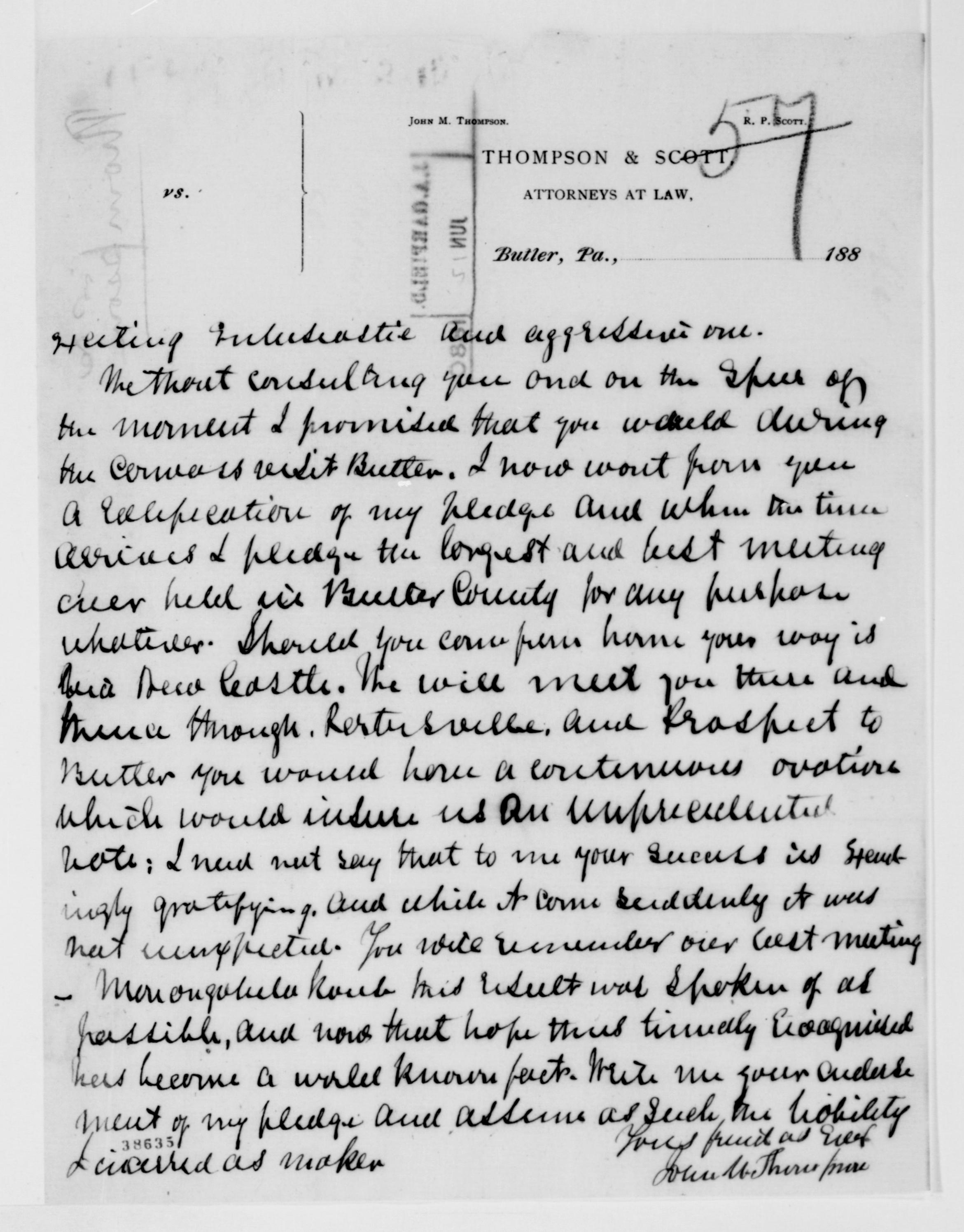 Scanned image of the current content page