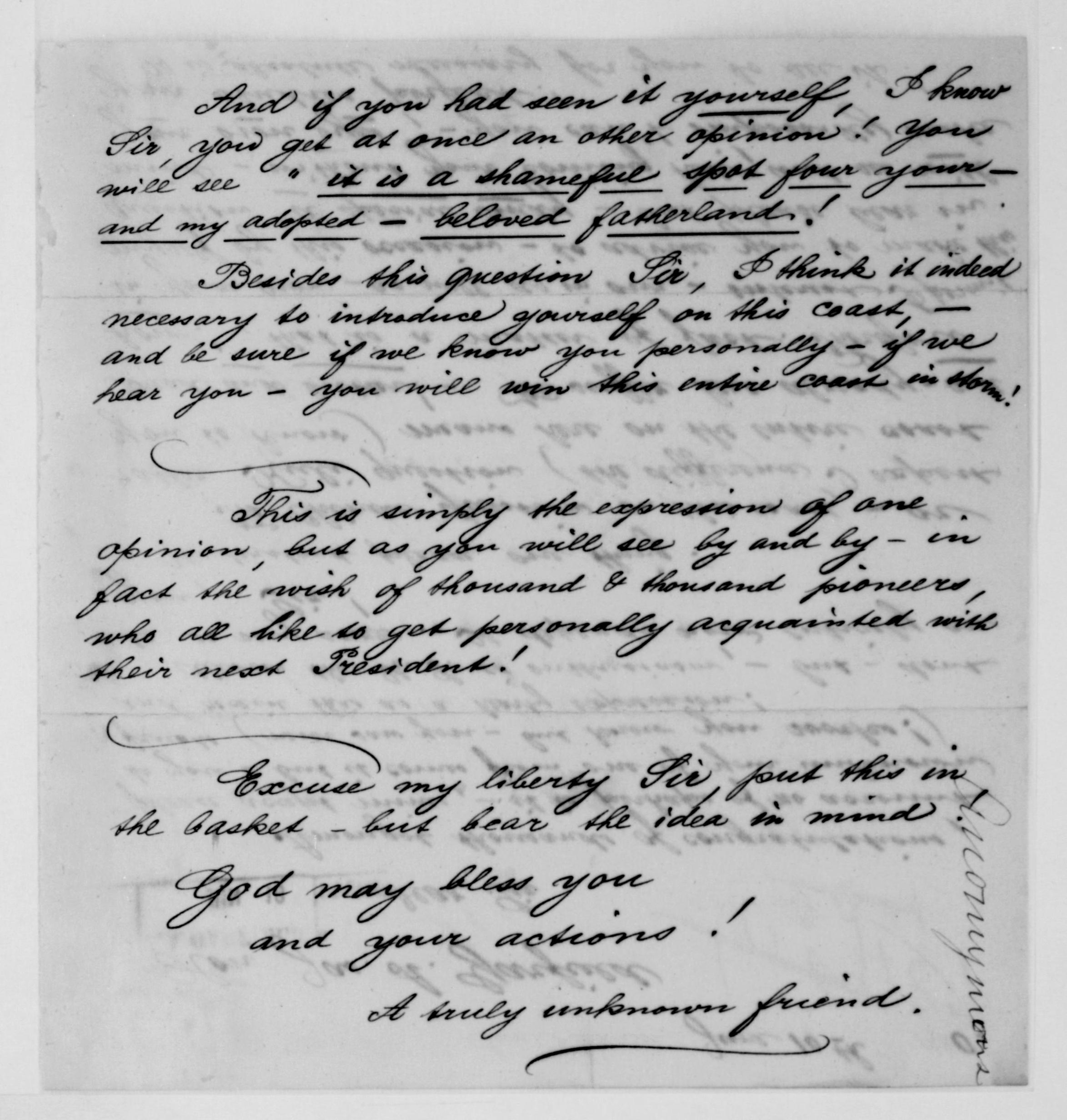 Scanned image of the current content page