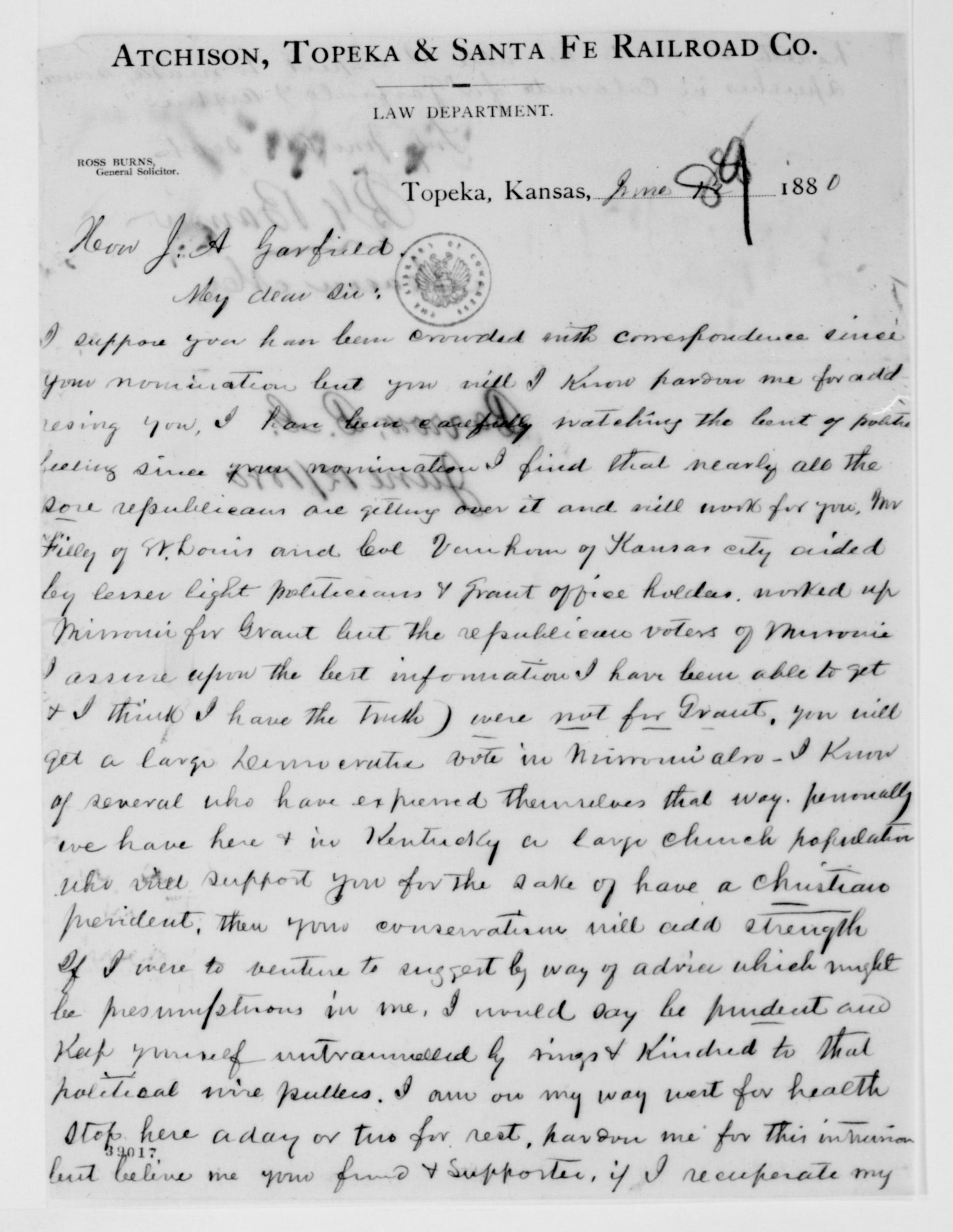 Scanned image of the current content page