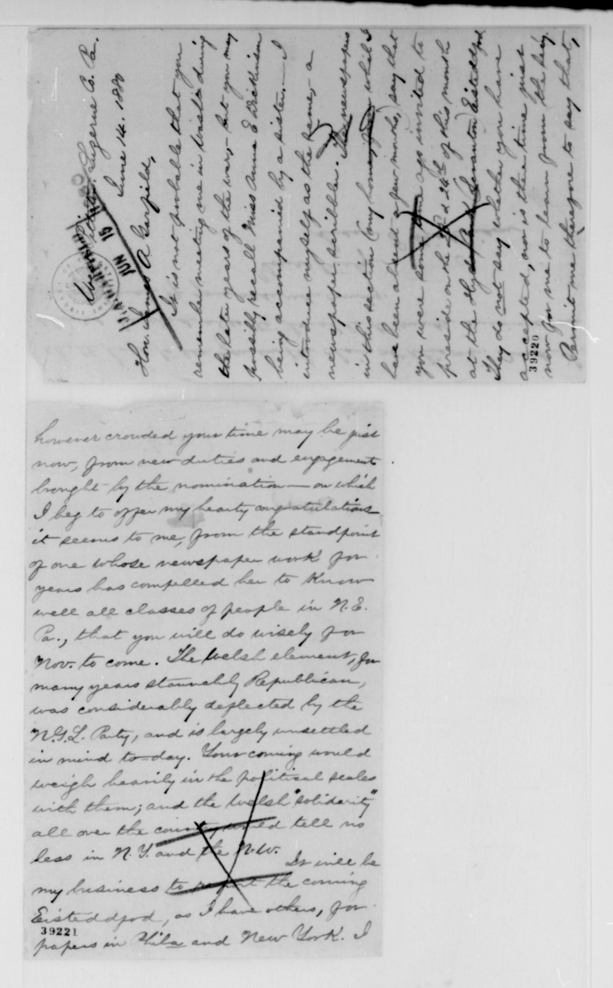 Scanned image of the current content page
