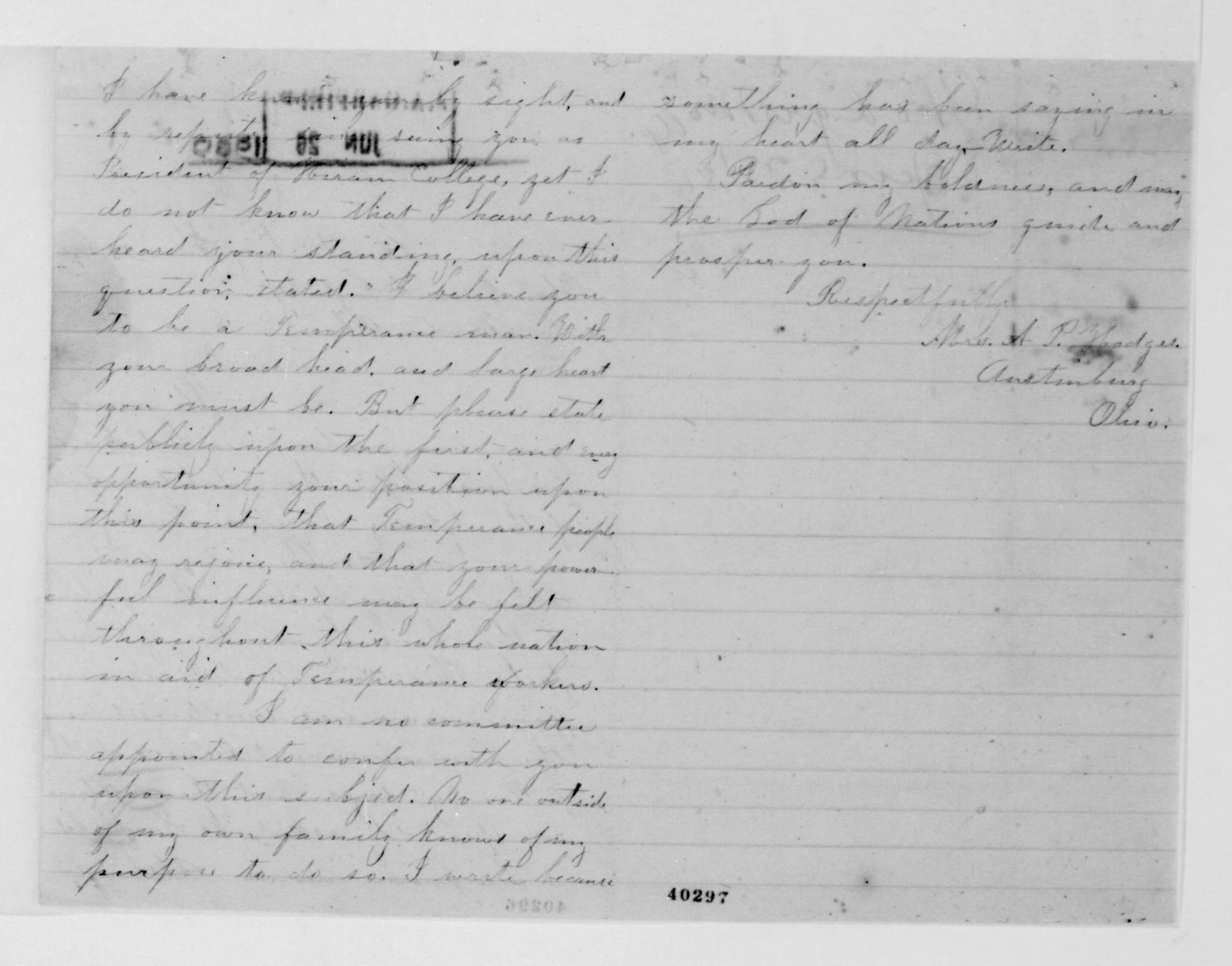 Scanned image of the current content page