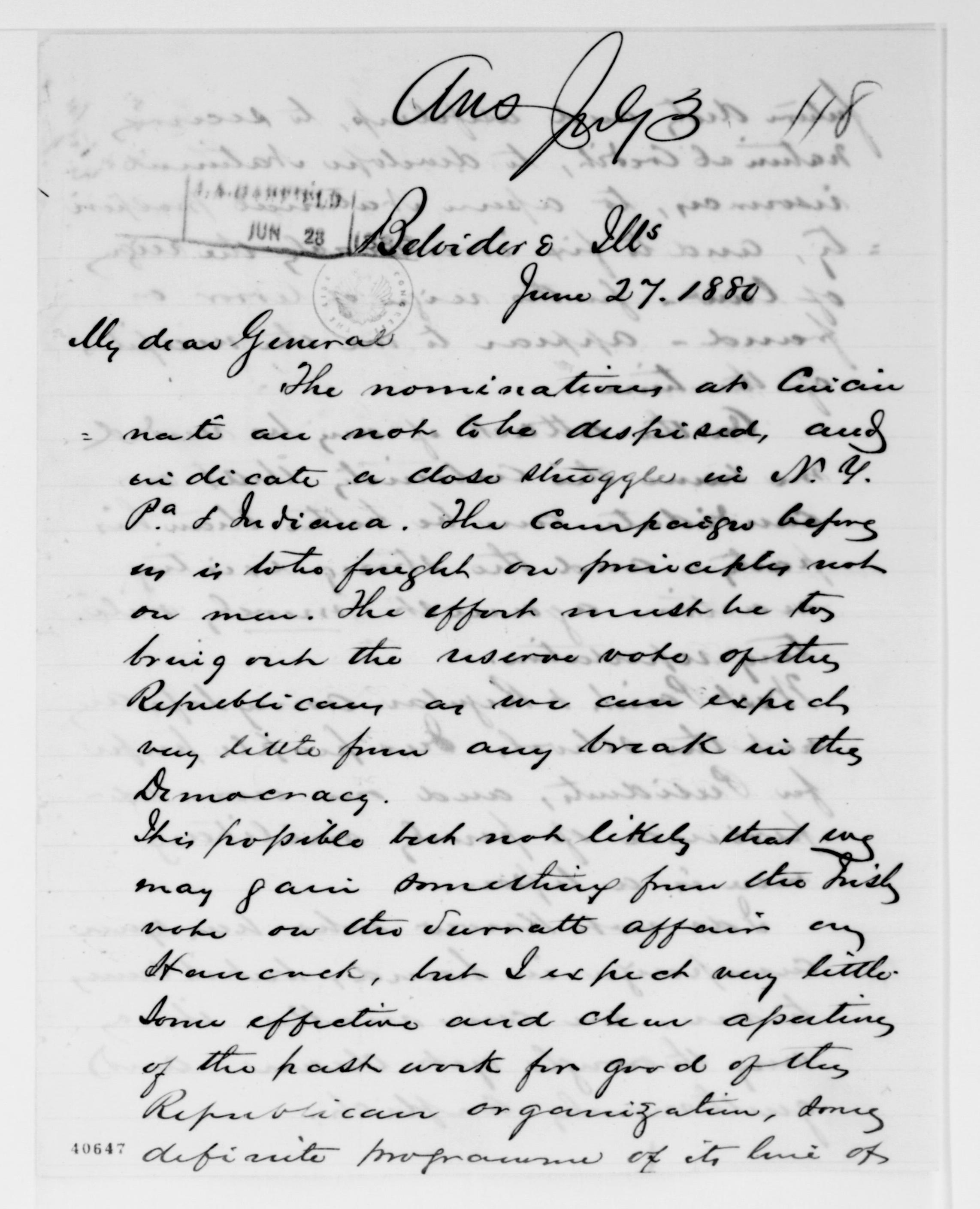 Scanned image of the current content page