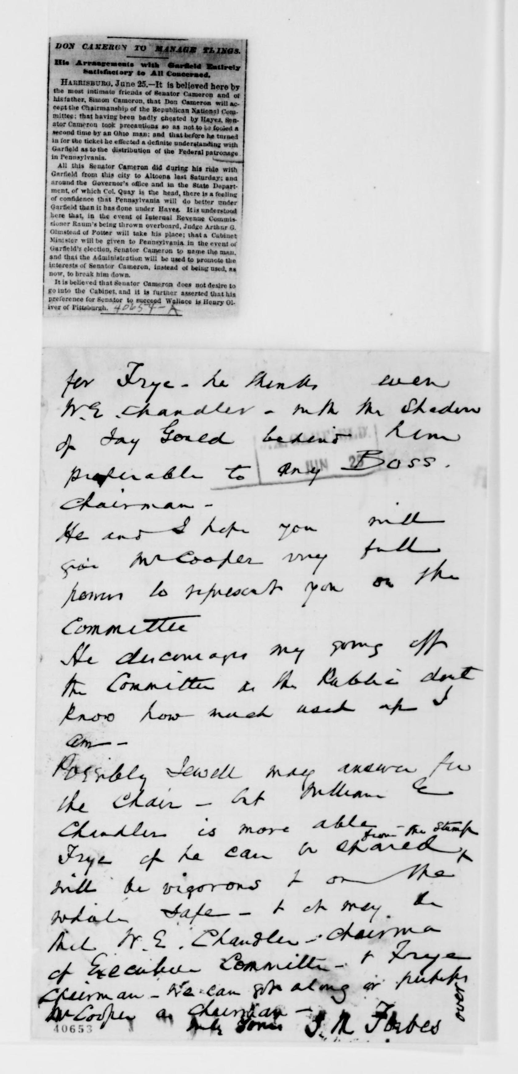 Scanned image of the current content page