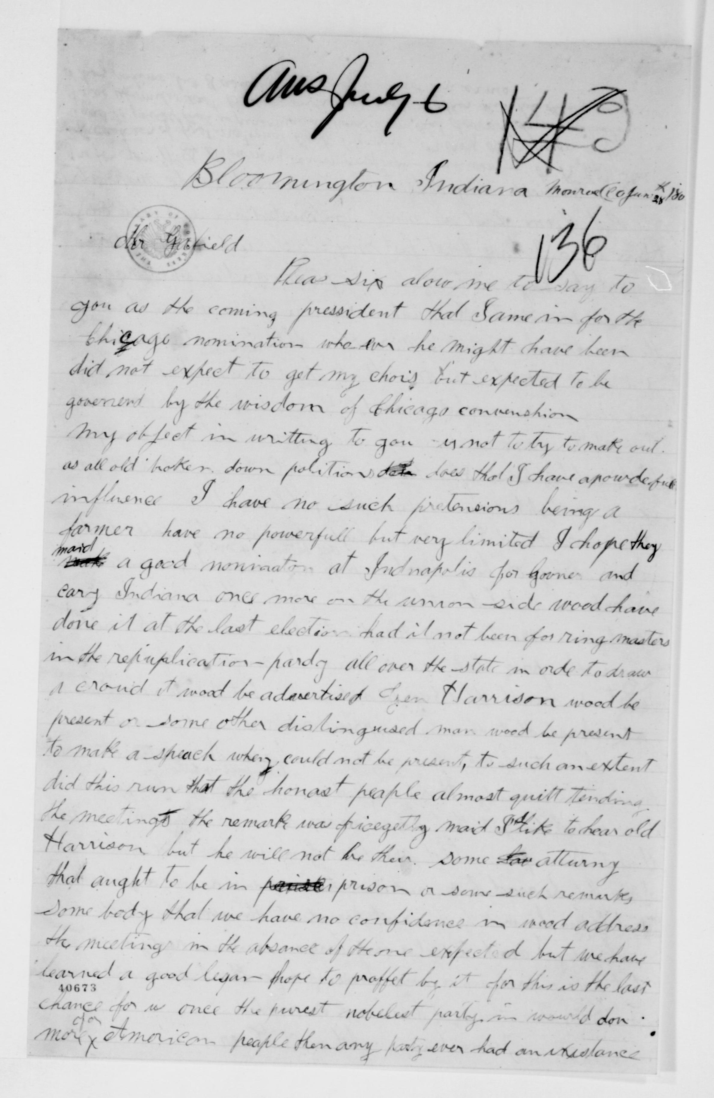 Scanned image of the current content page