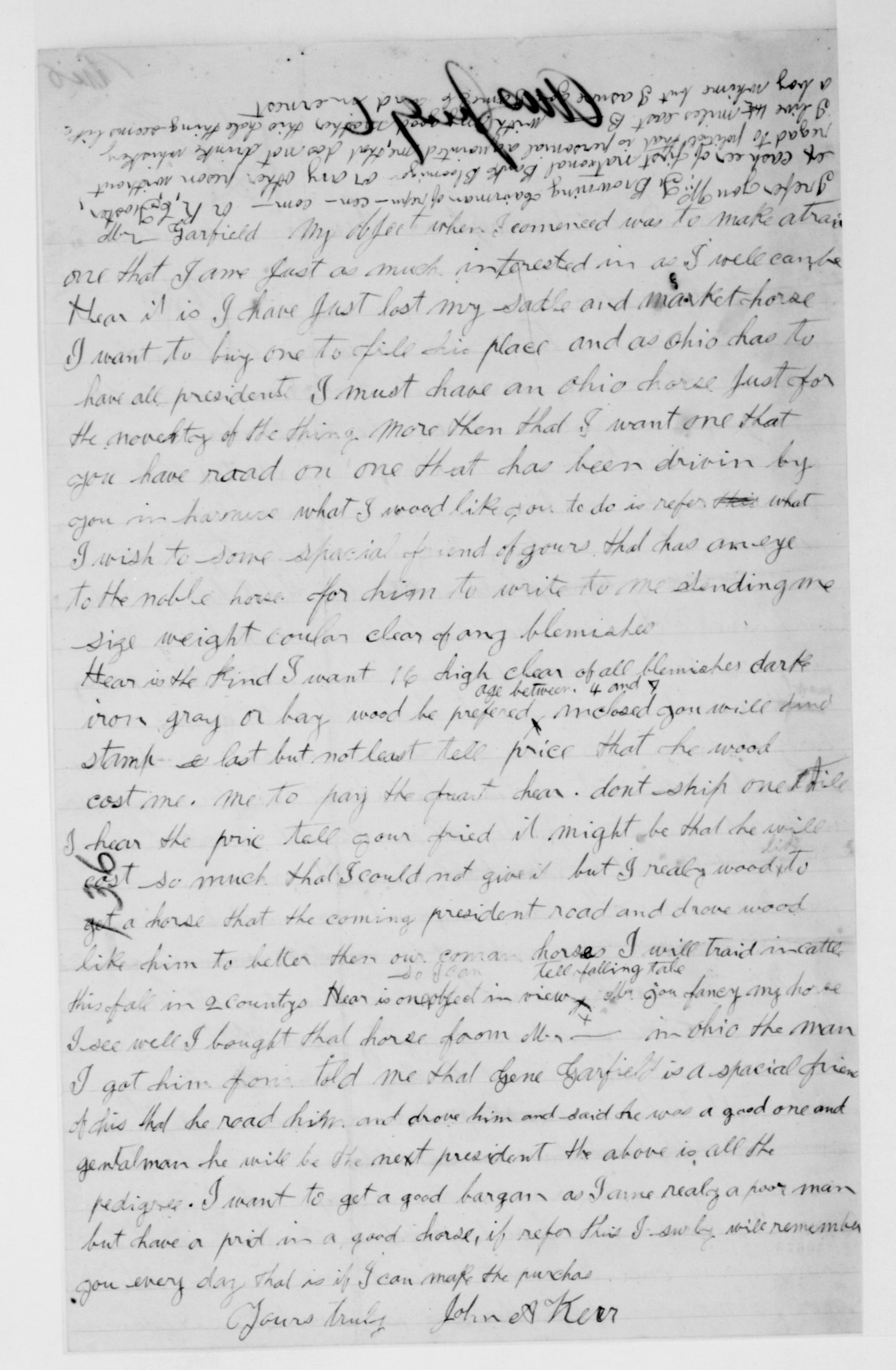 Scanned image of the current content page