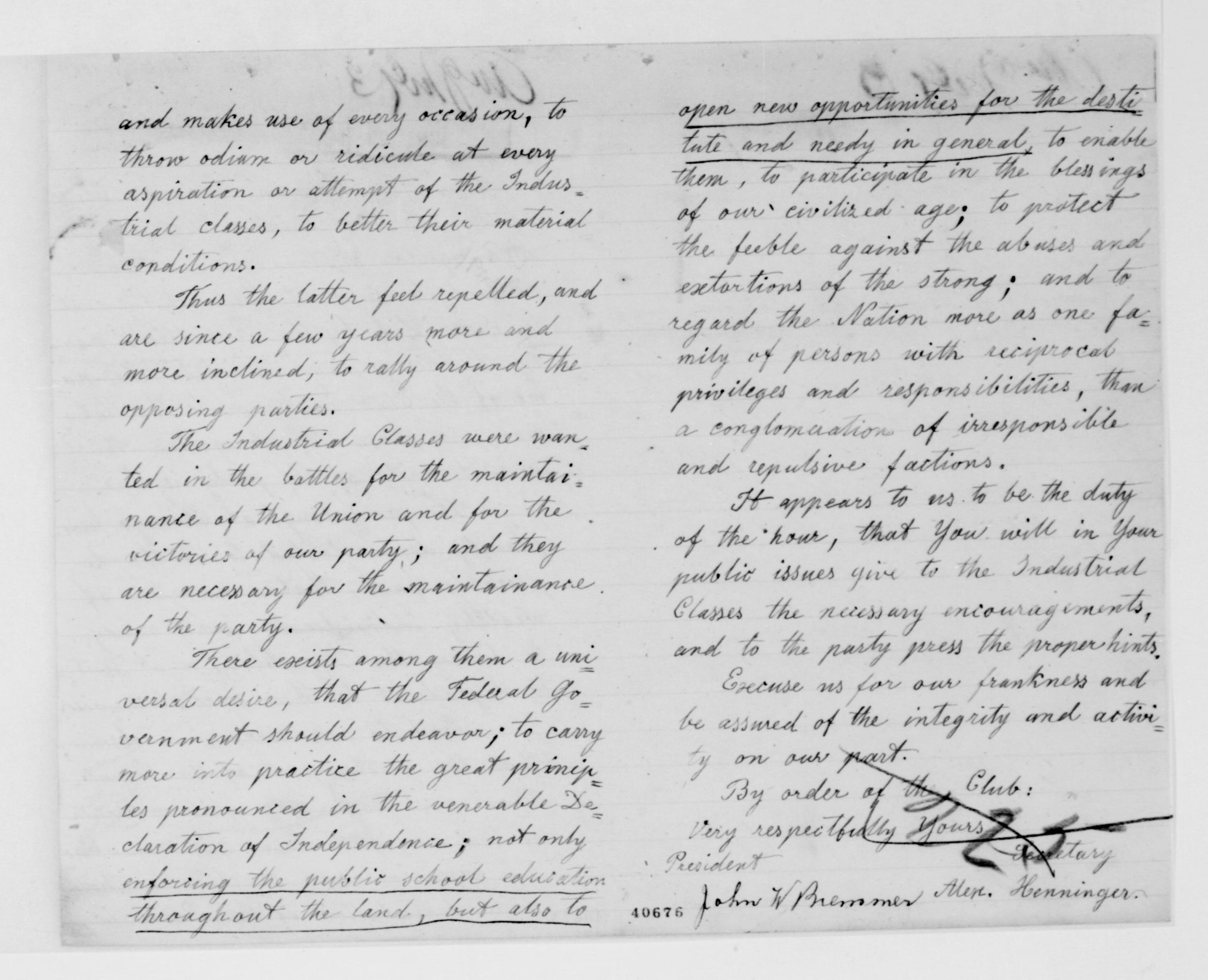 Scanned image of the current content page