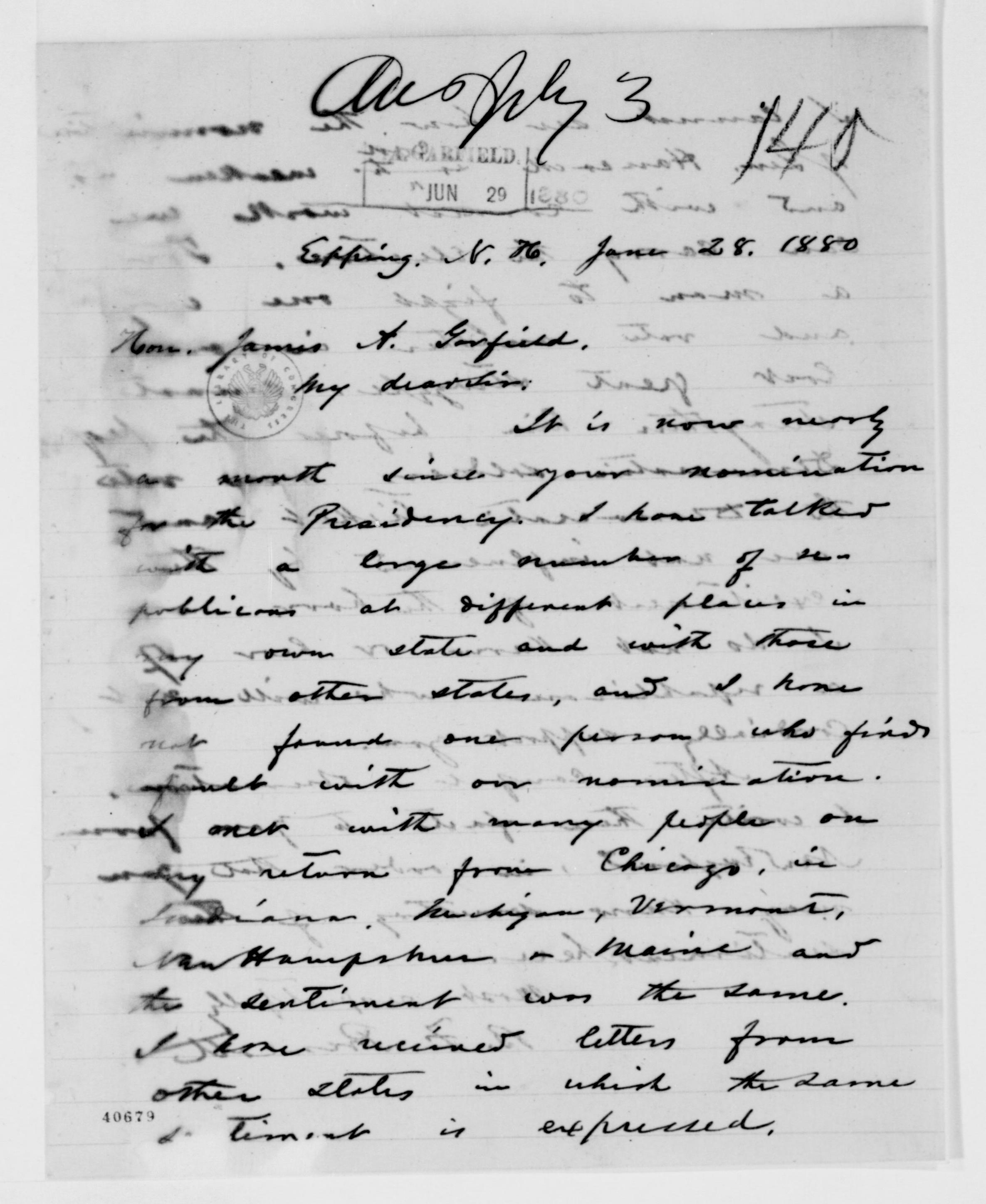 Scanned image of the current content page