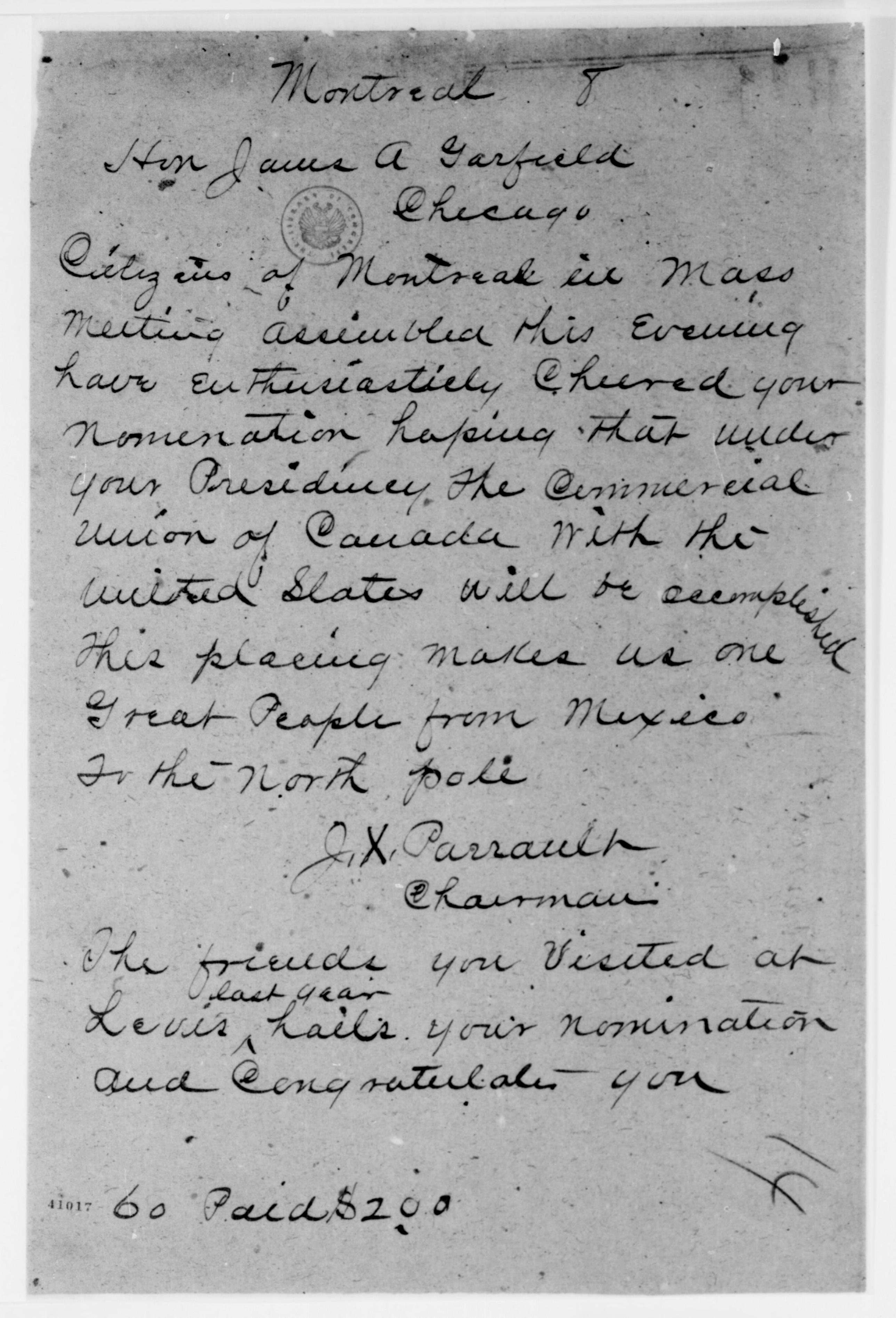 Scanned image of the current content page