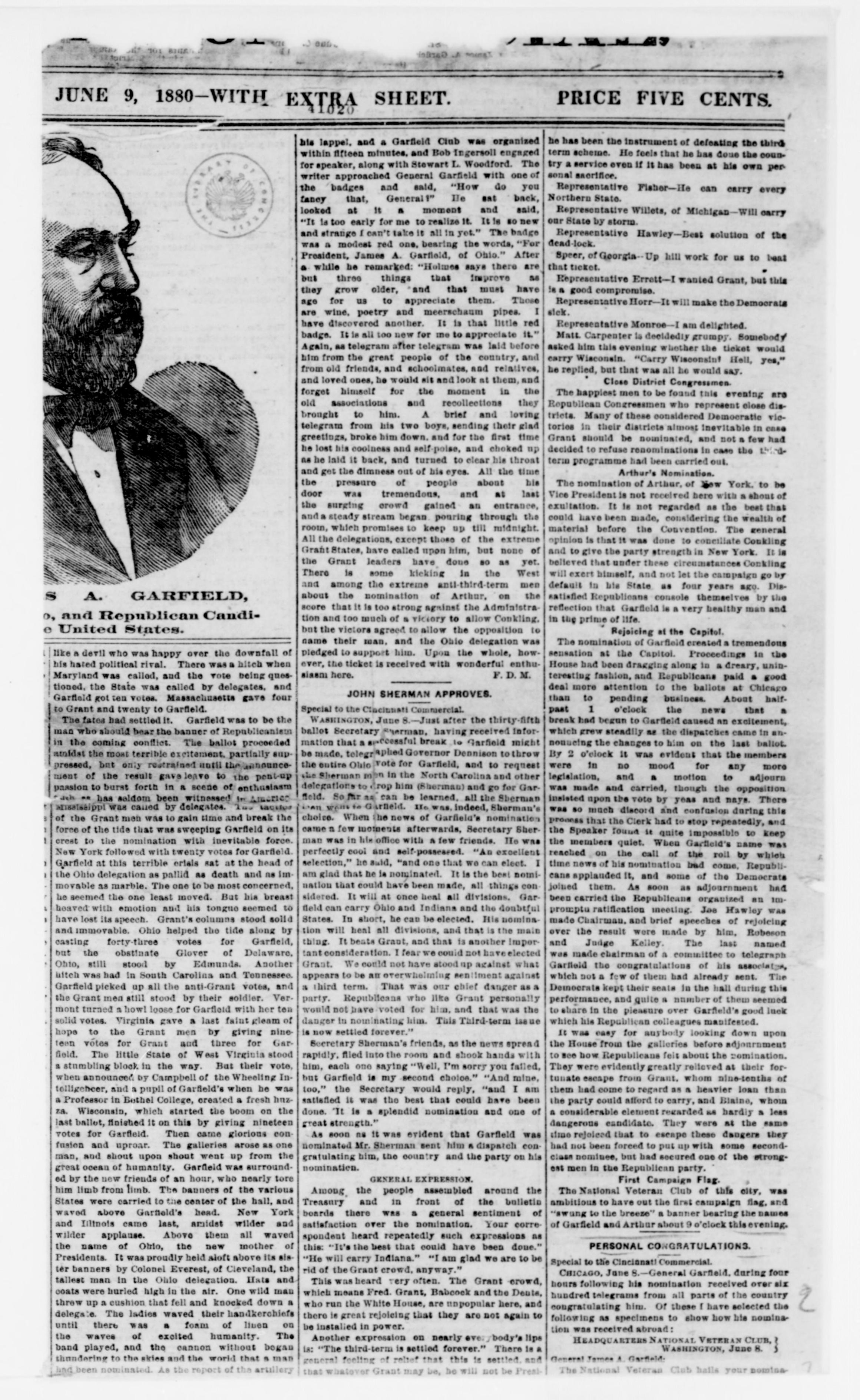 Scanned image of the current content page