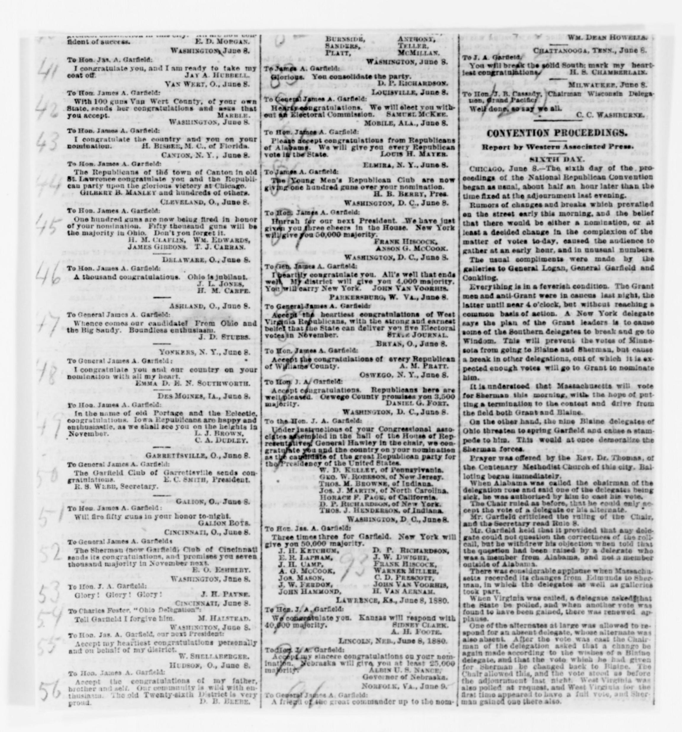 Scanned image of the current content page