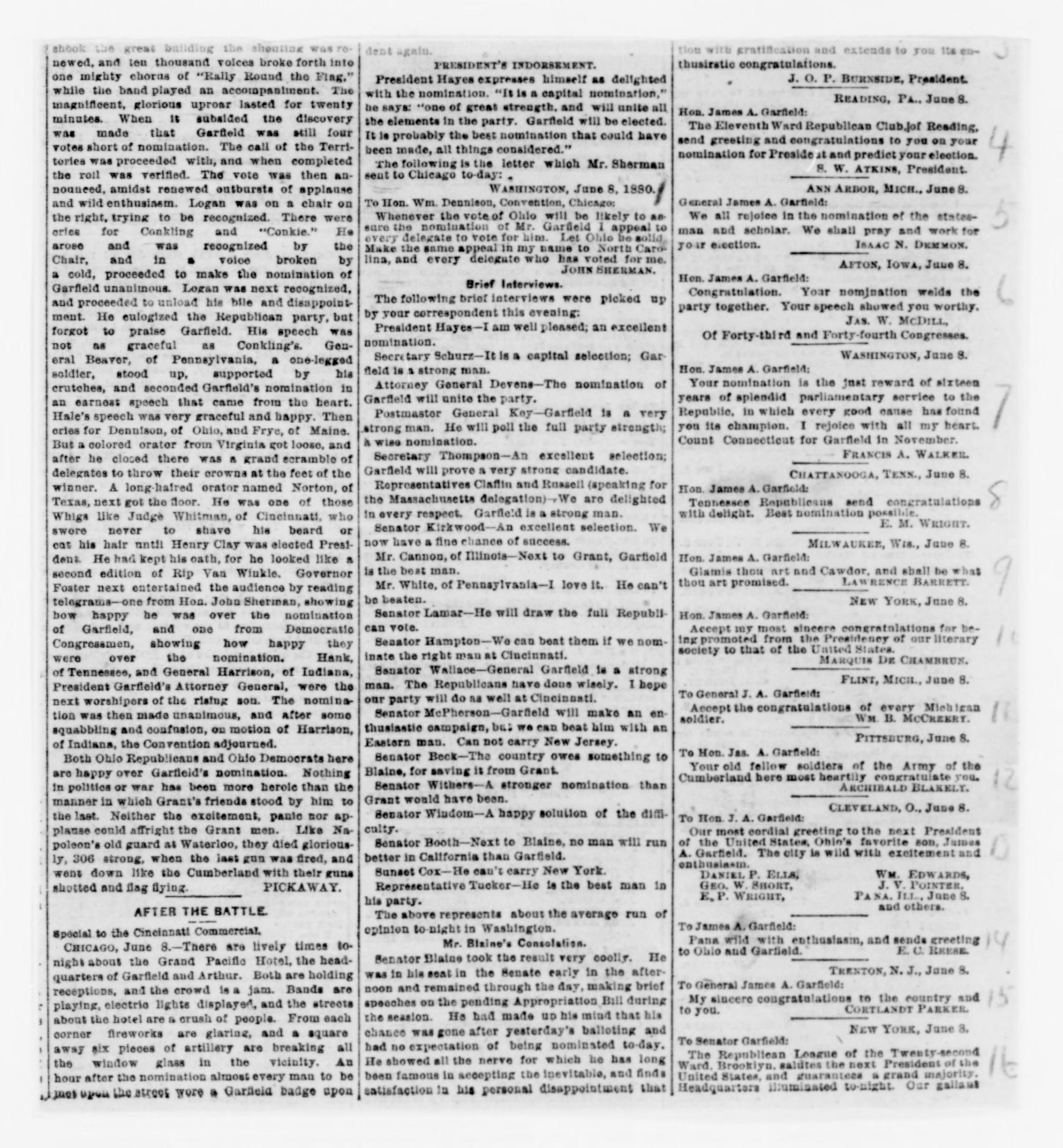 Scanned image of the current content page