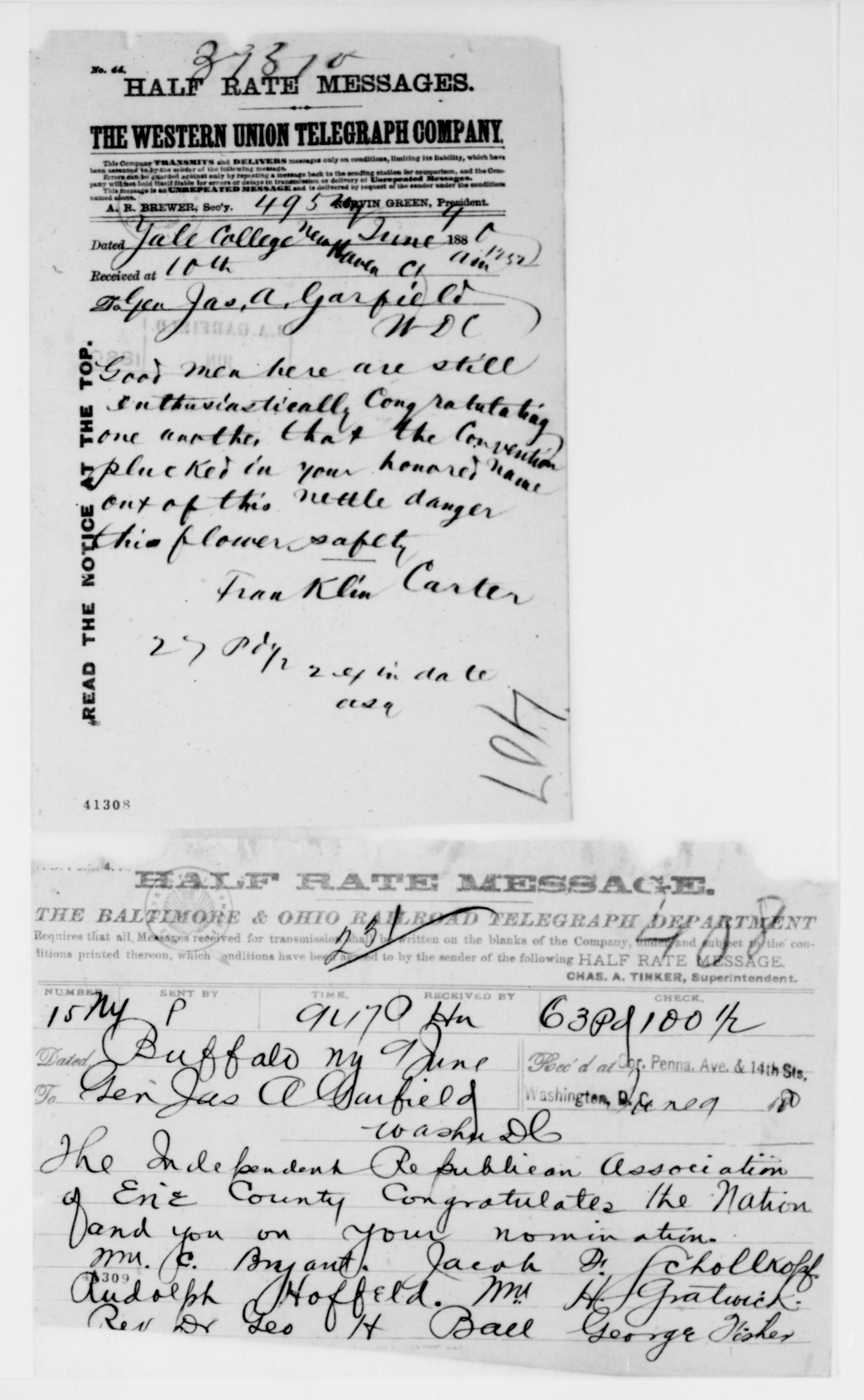 Scanned image of the current content page