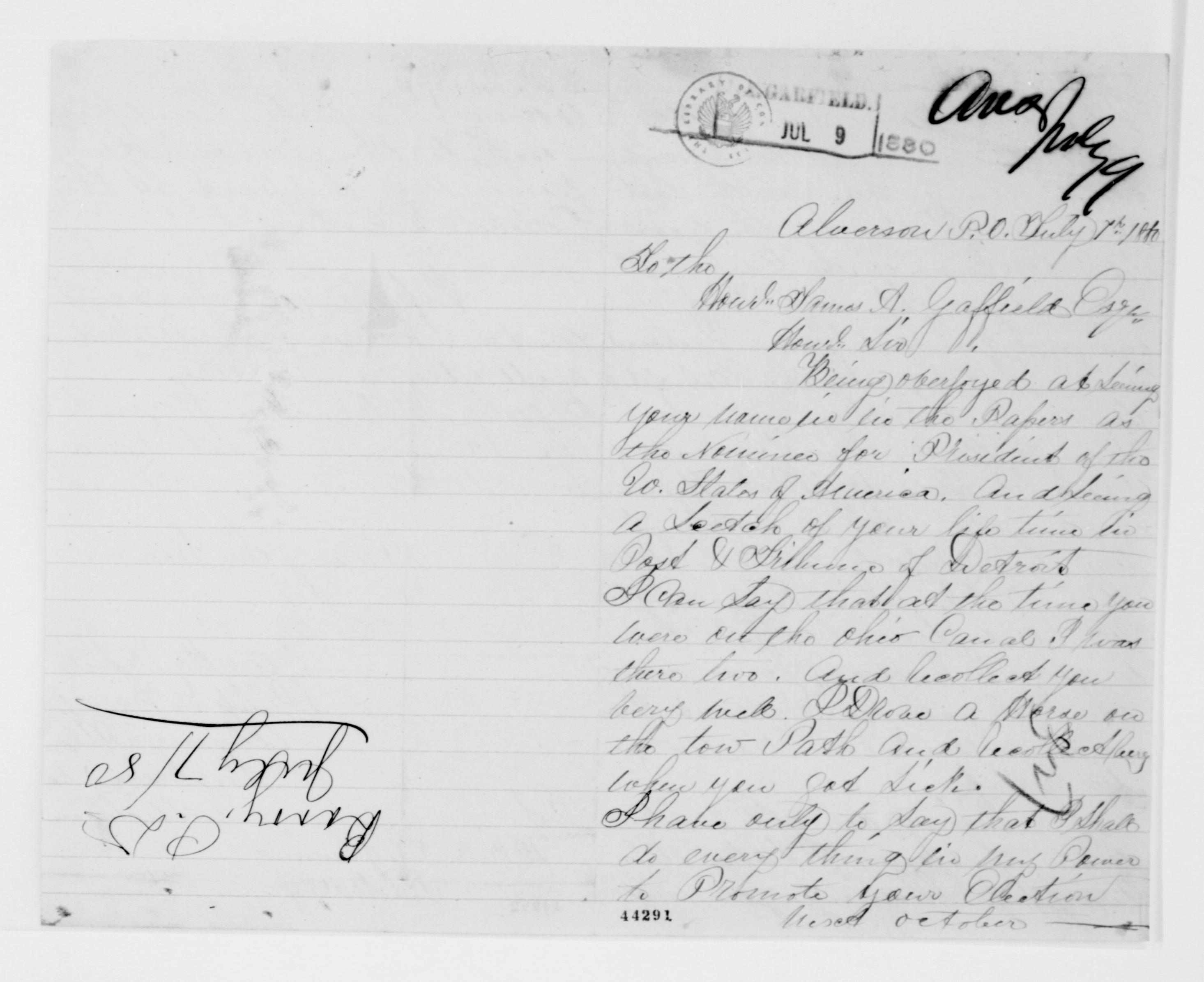 Scanned image of the current content page