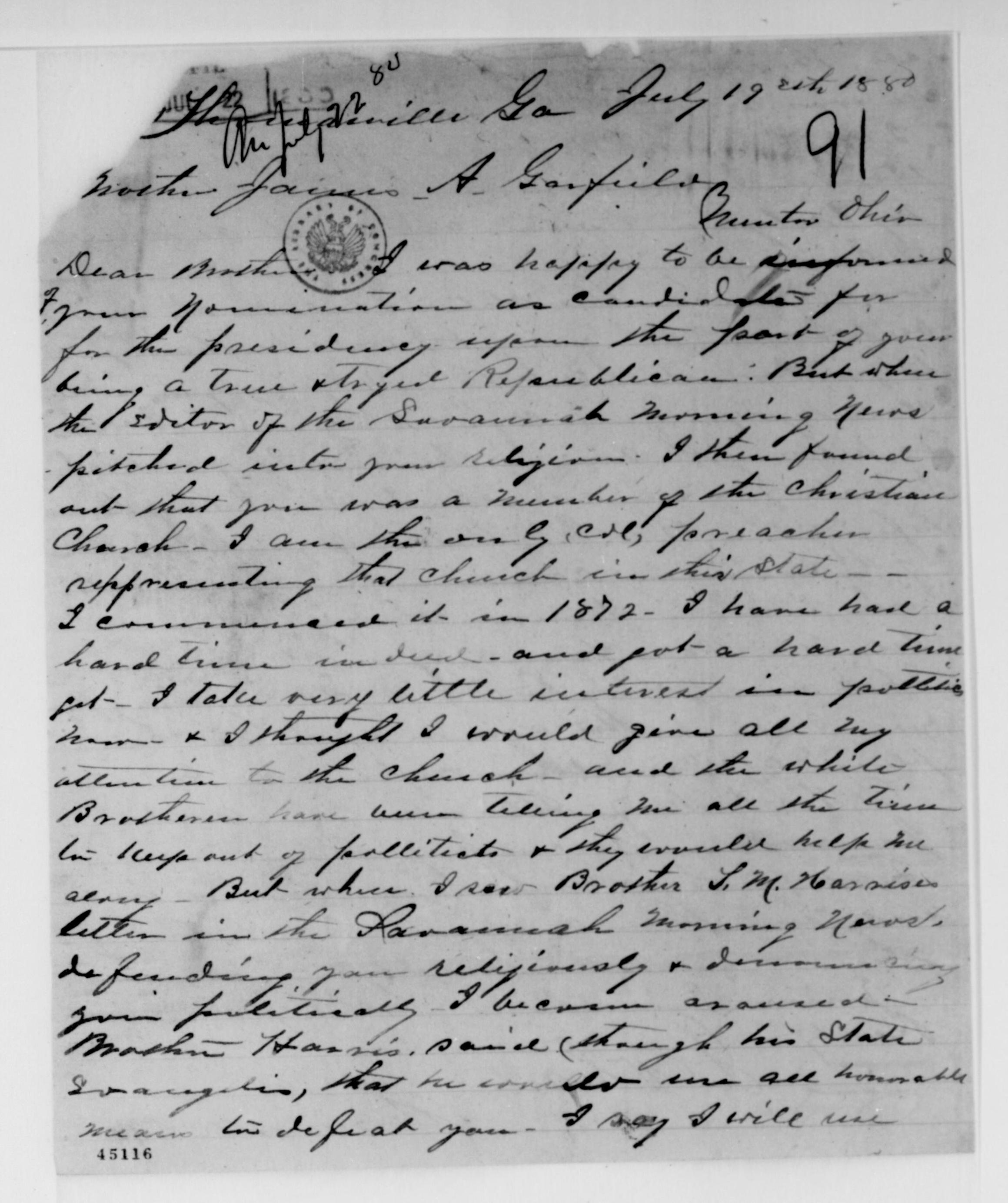 Scanned image of the current content page