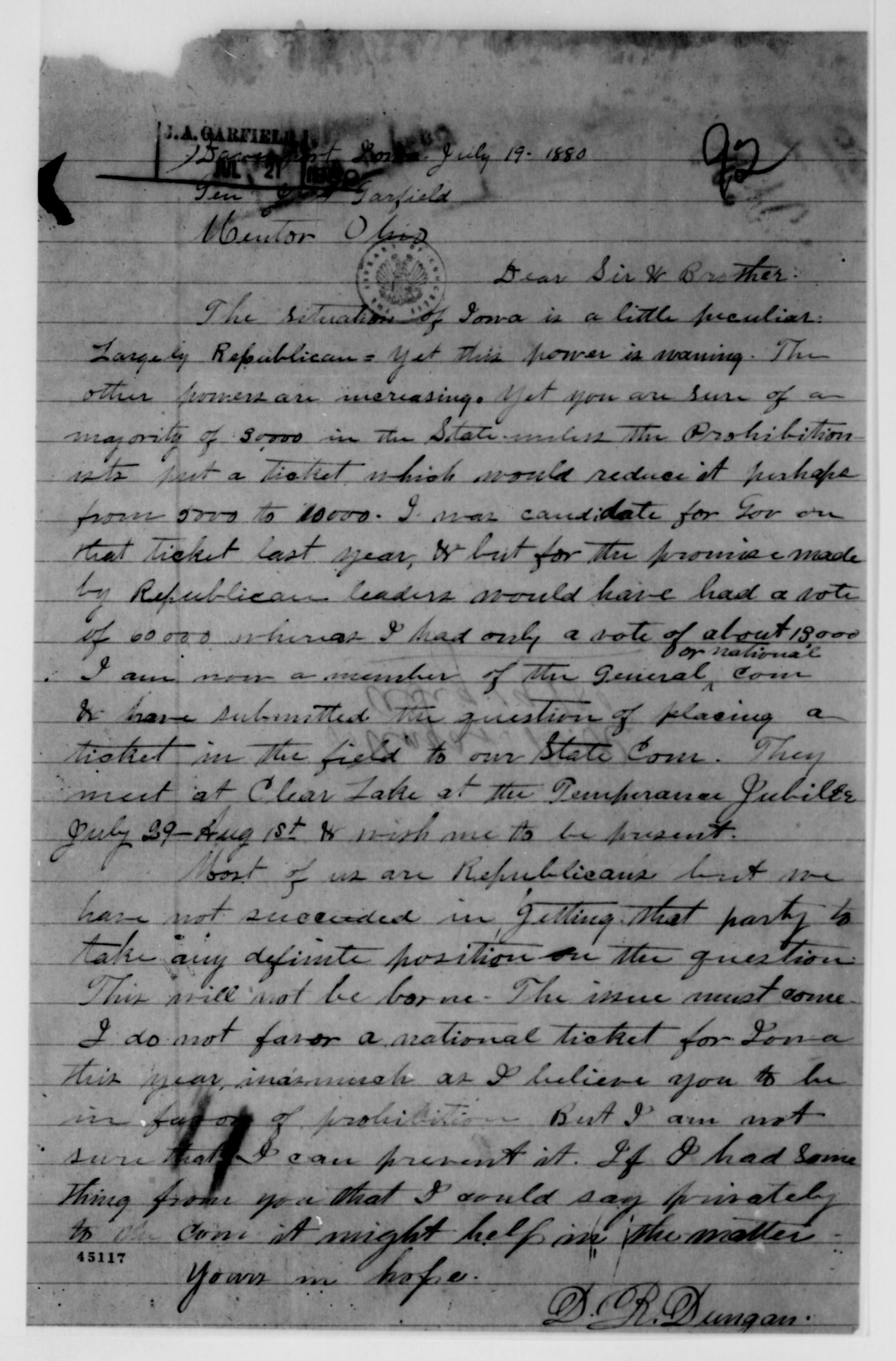 Scanned image of the current content page
