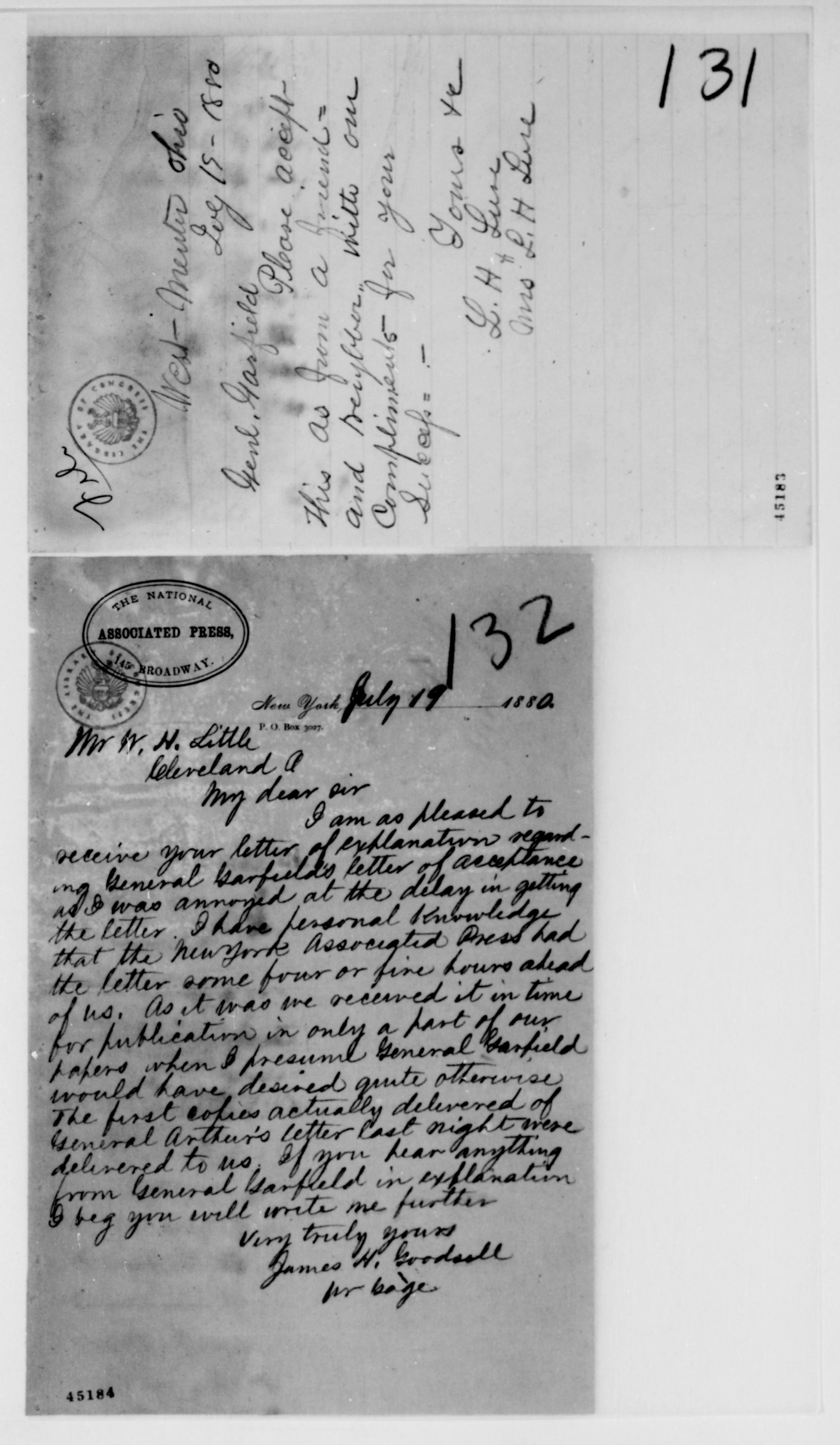 Scanned image of the current content page