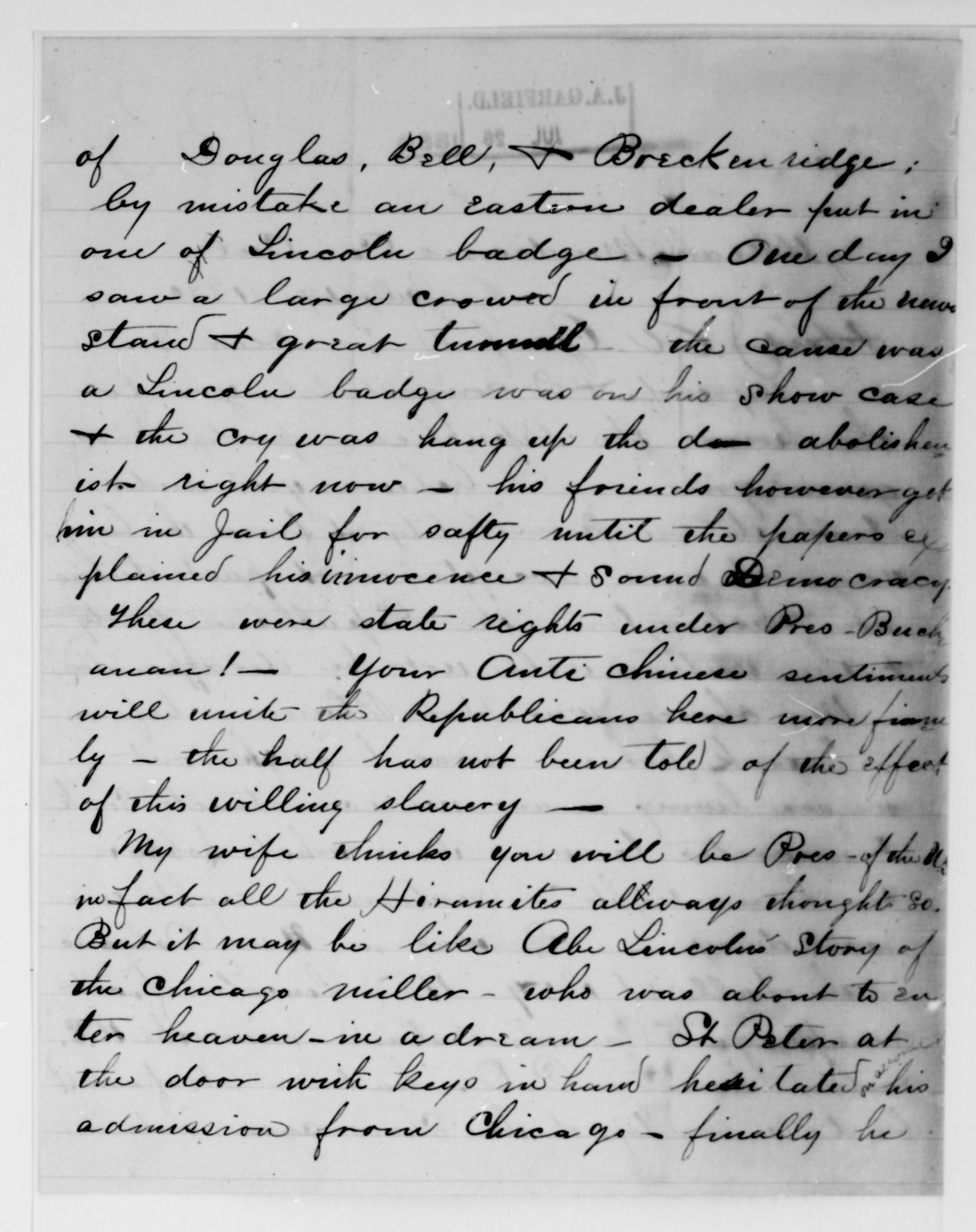 Scanned image of the current content page