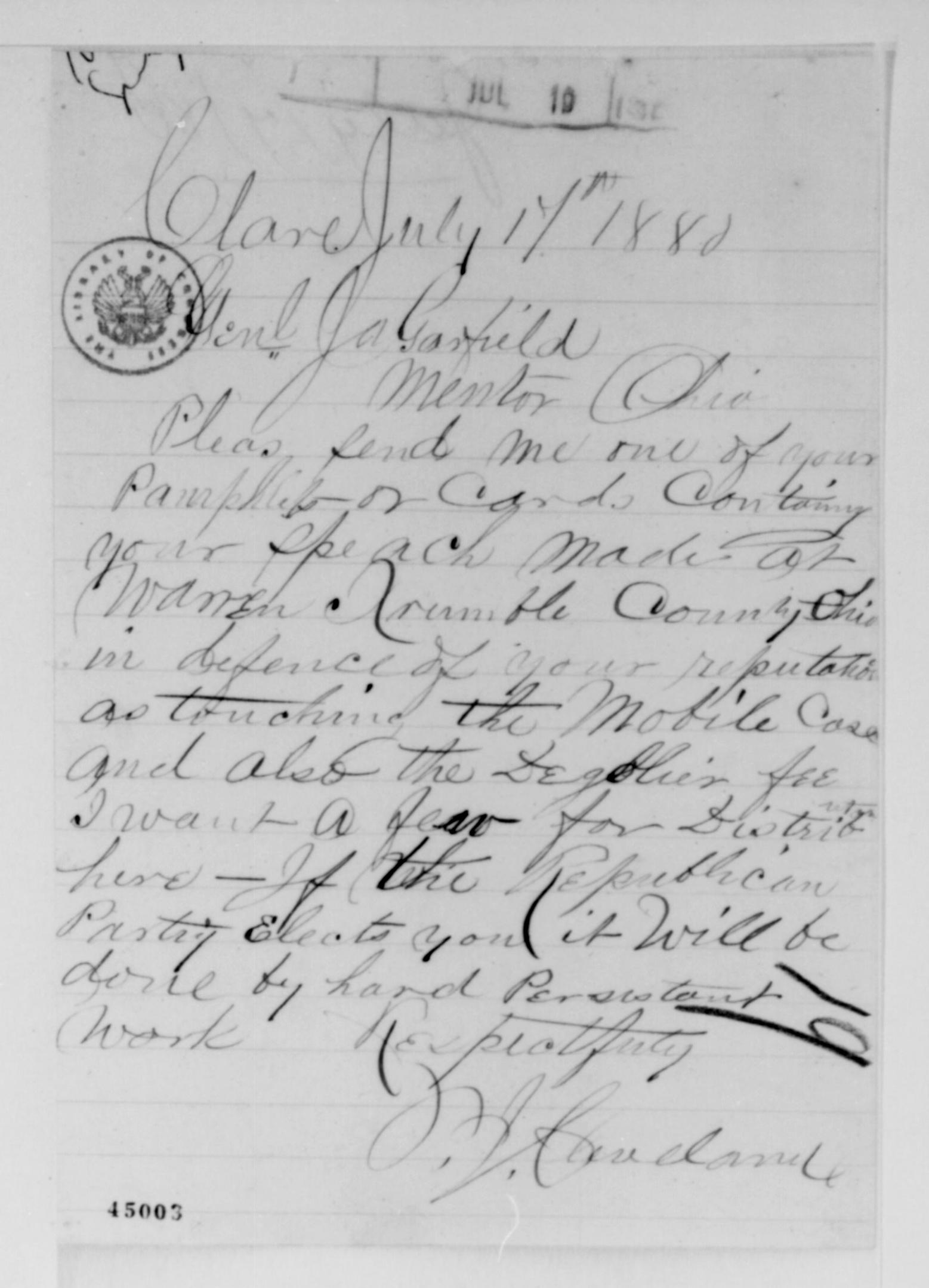 Scanned image of the current content page