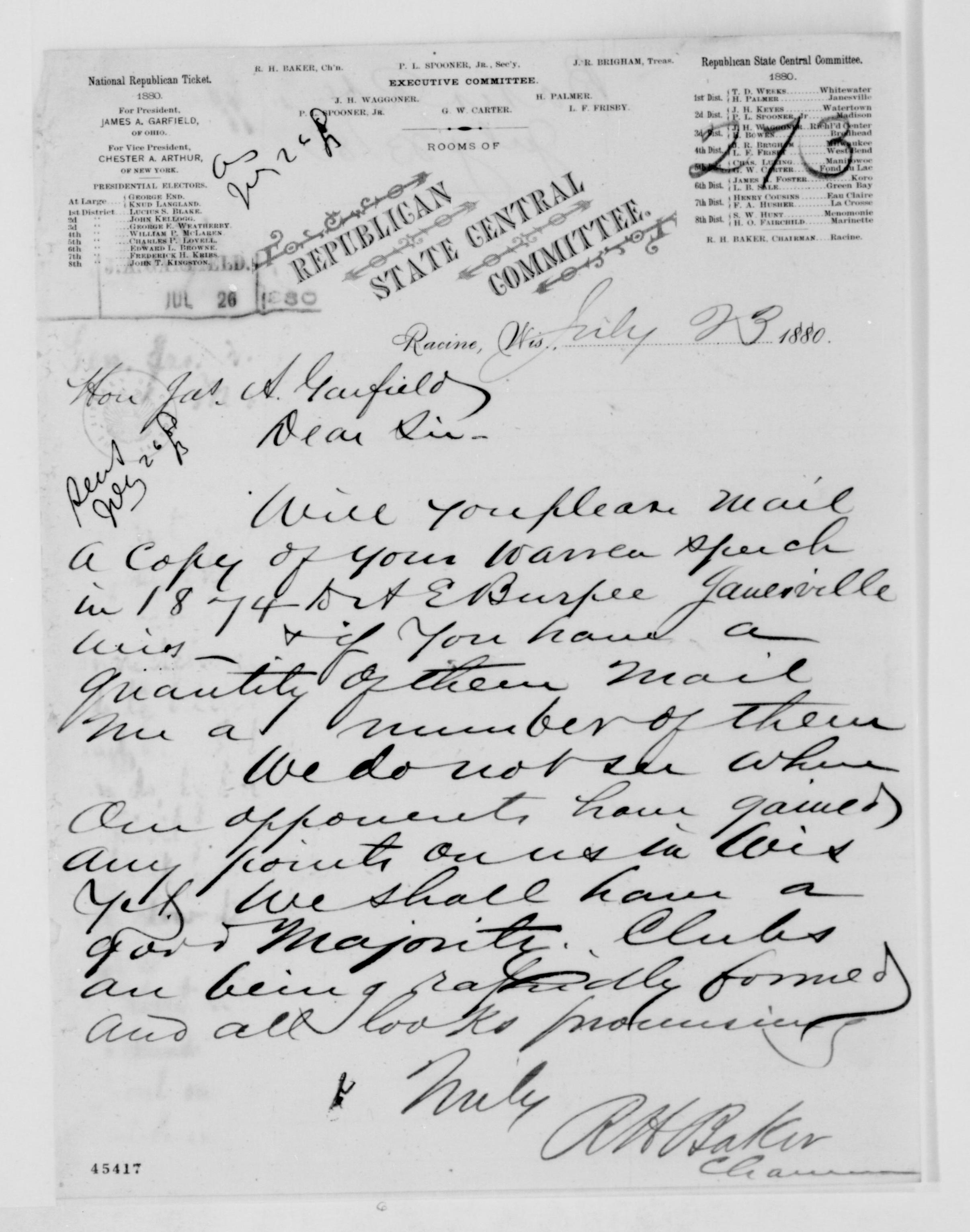 Scanned image of the current content page