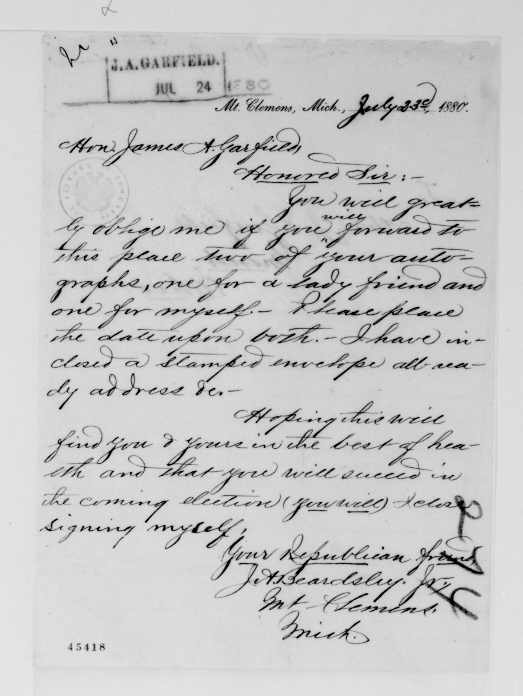 Scanned image of the current content page