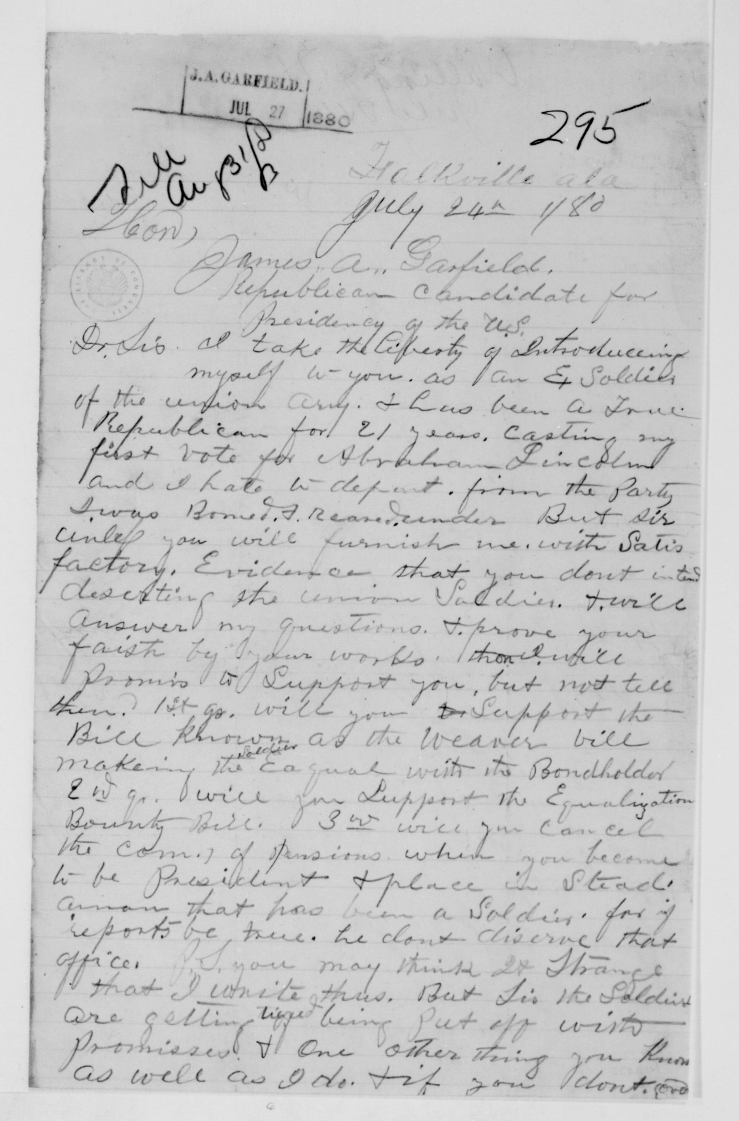 Scanned image of the current content page