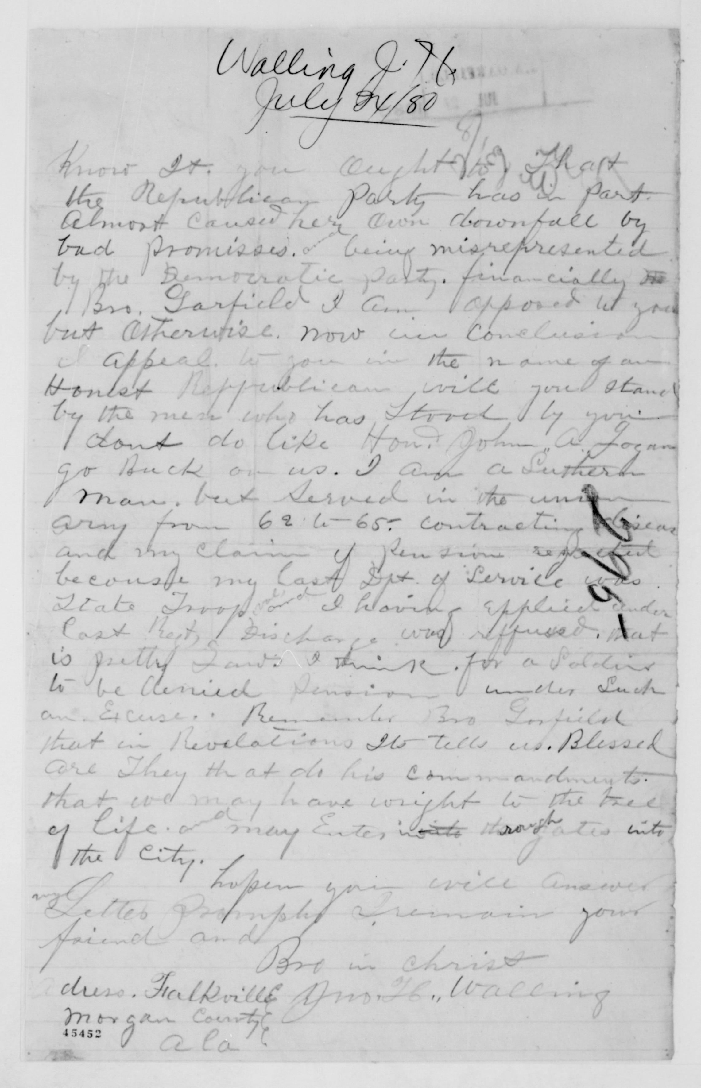 Scanned image of the current content page