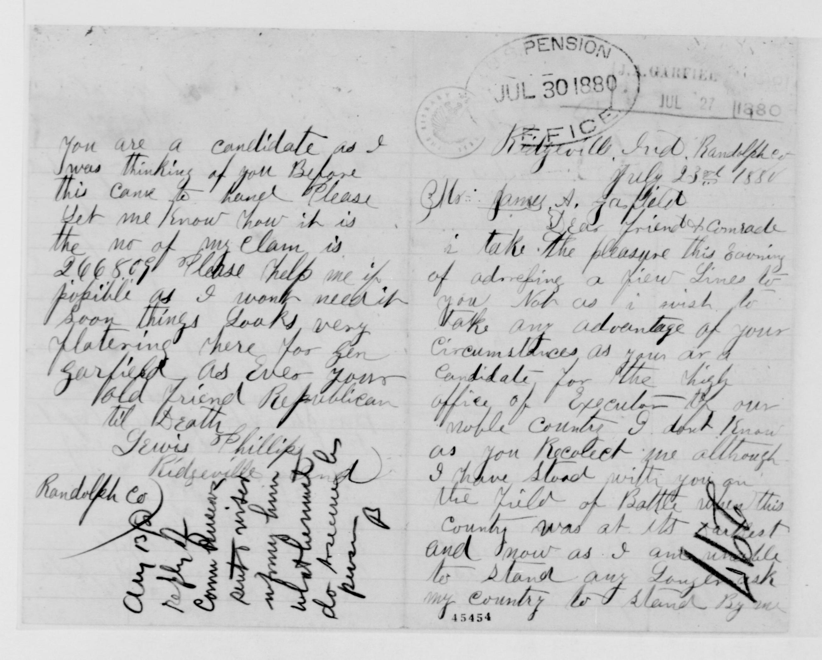 Scanned image of the current content page