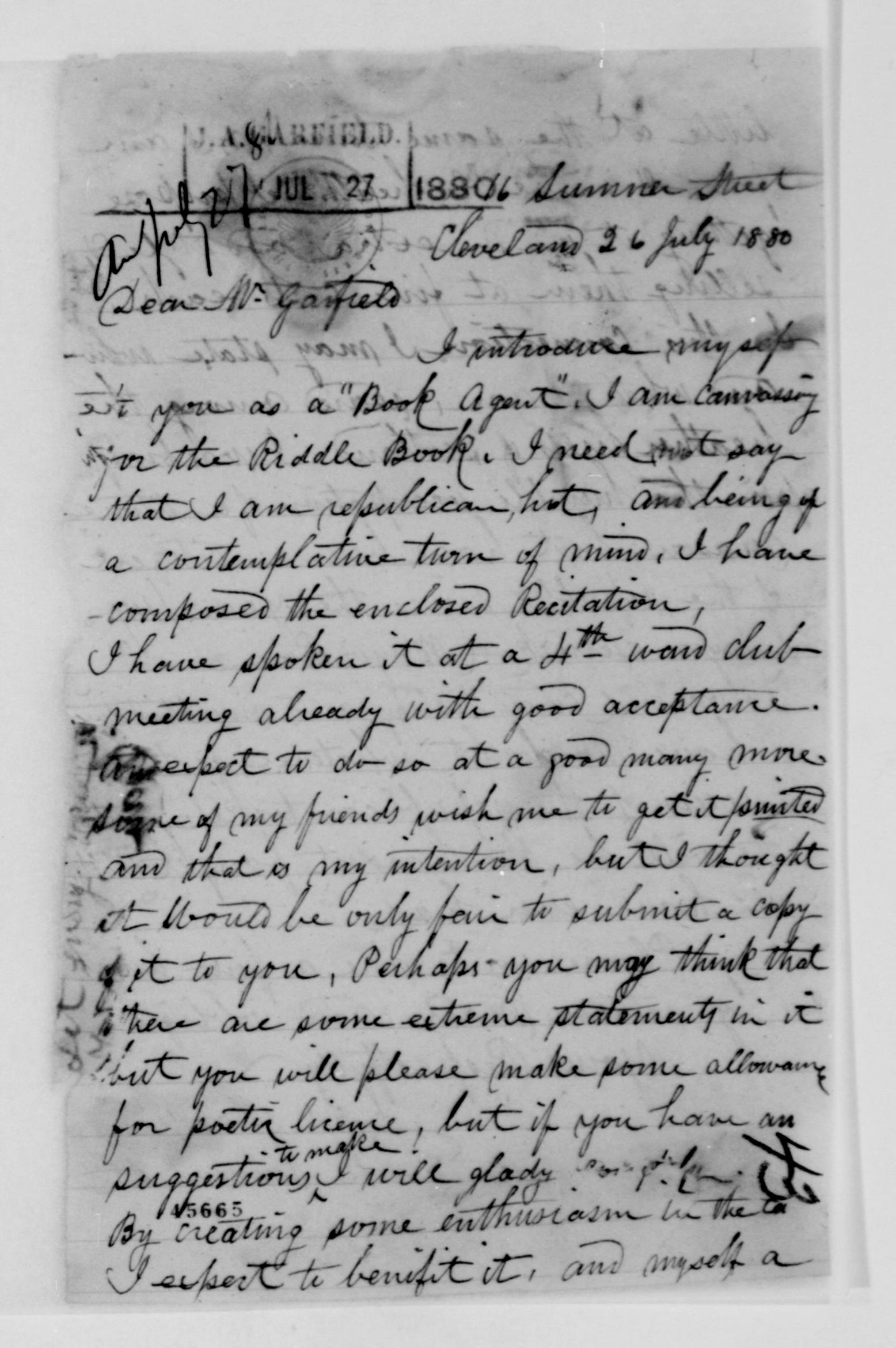 Scanned image of the current content page