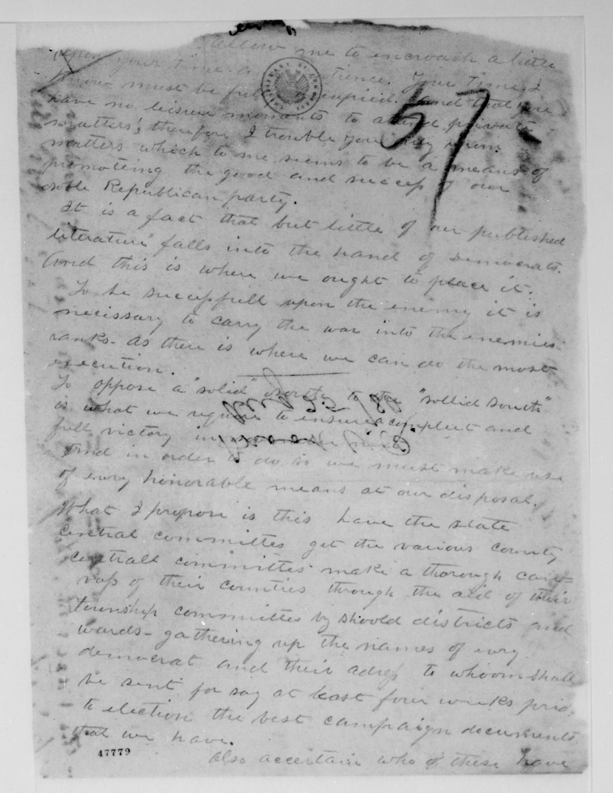 Scanned image of the current content page