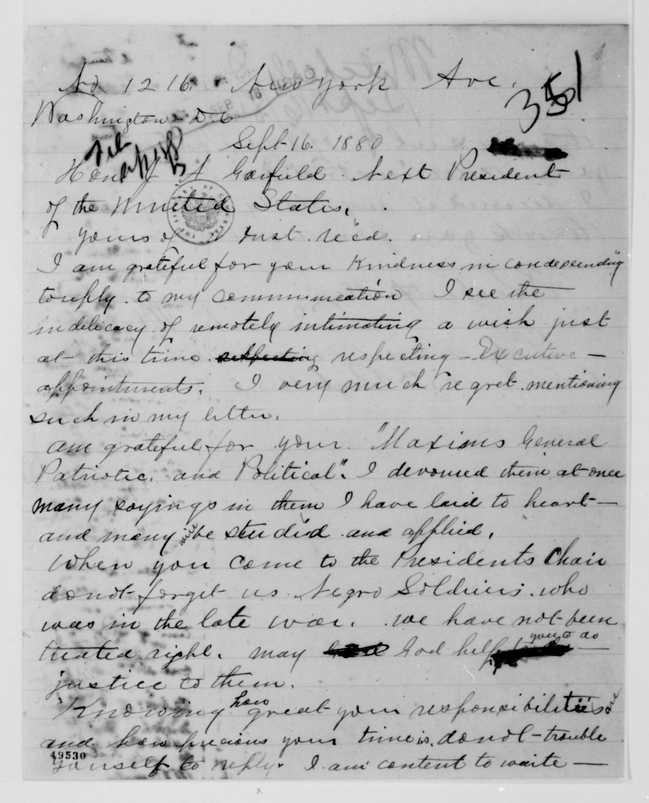 Scanned image of the current content page