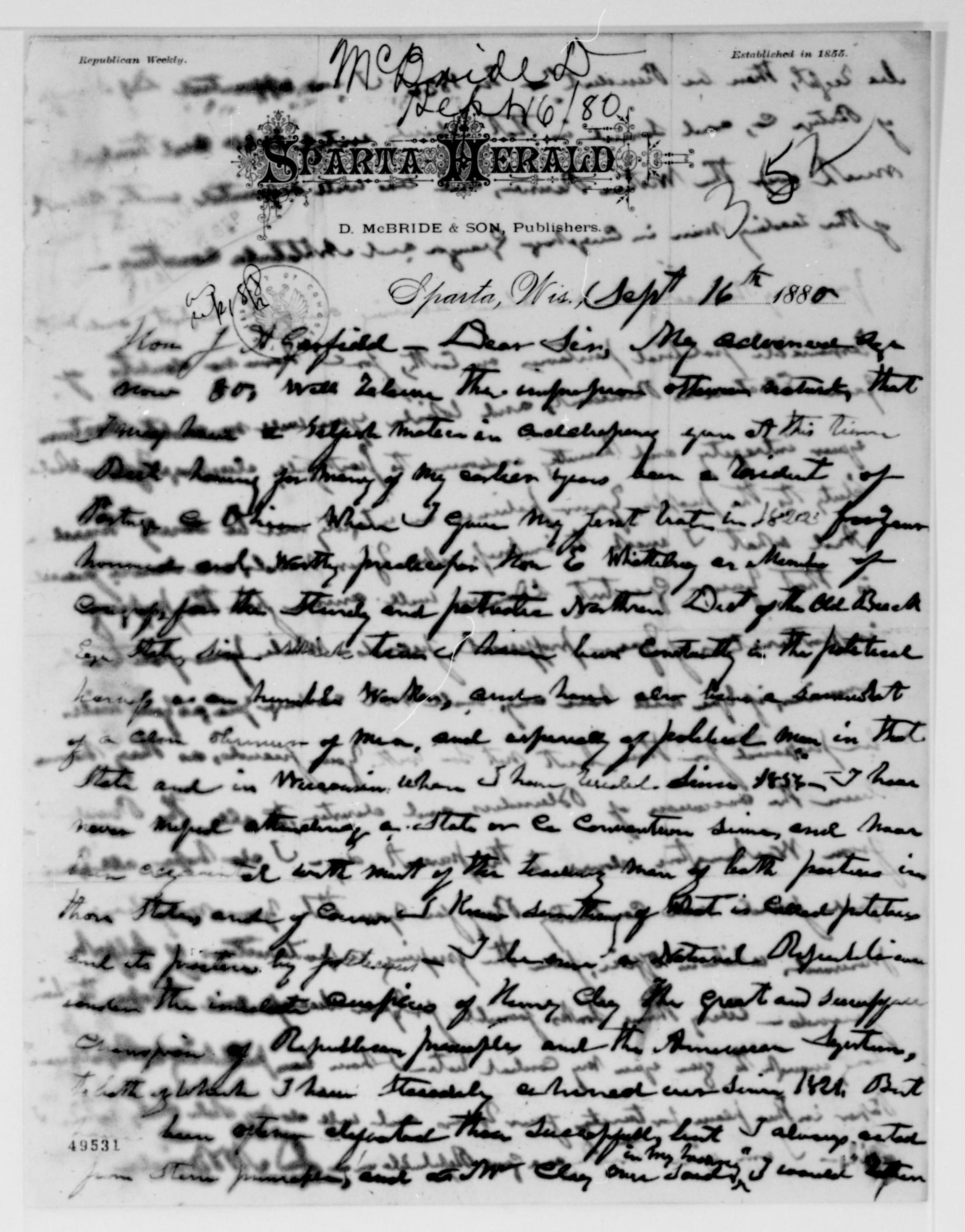 Scanned image of the current content page