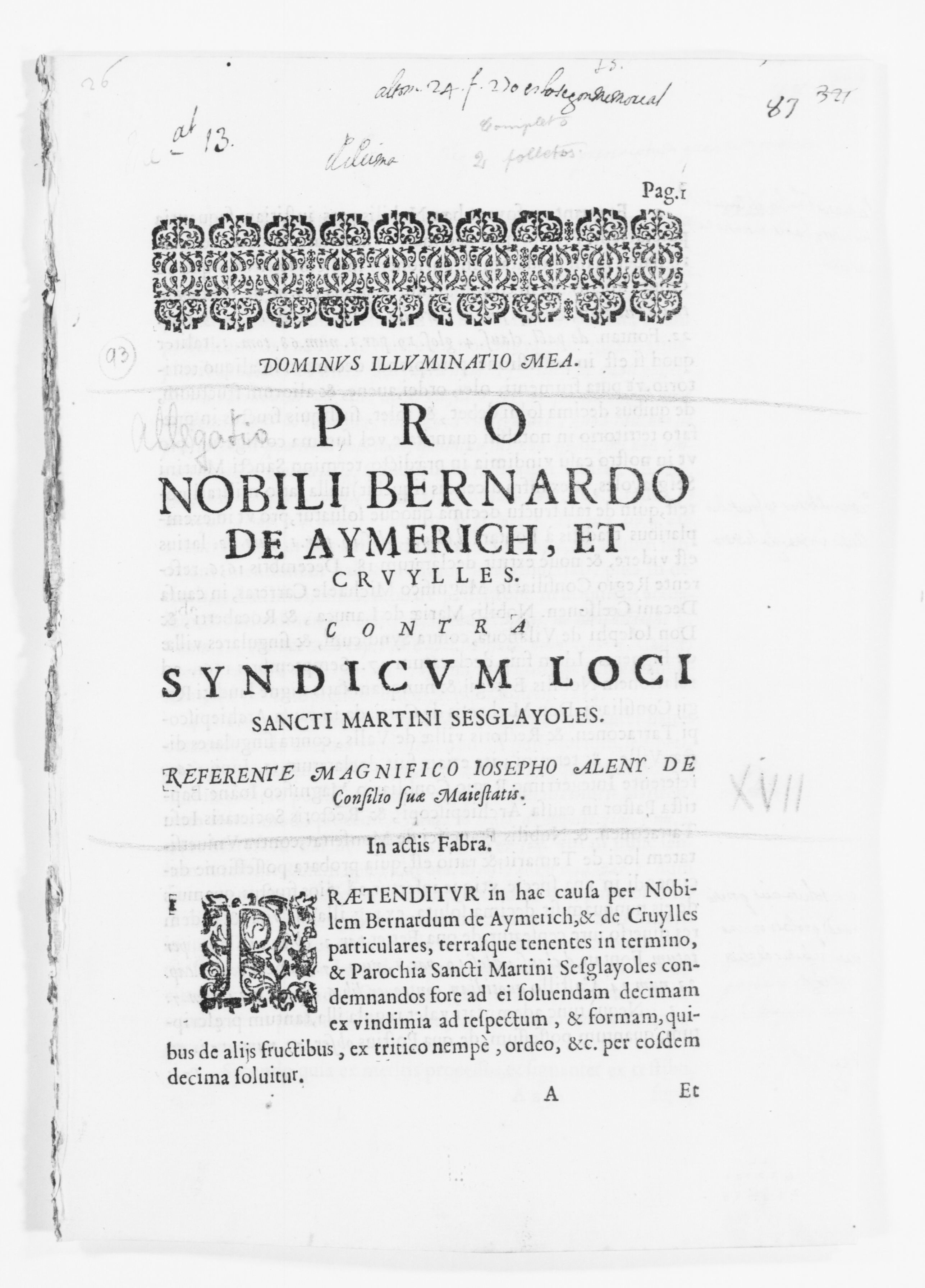 Scanned image of the current content page