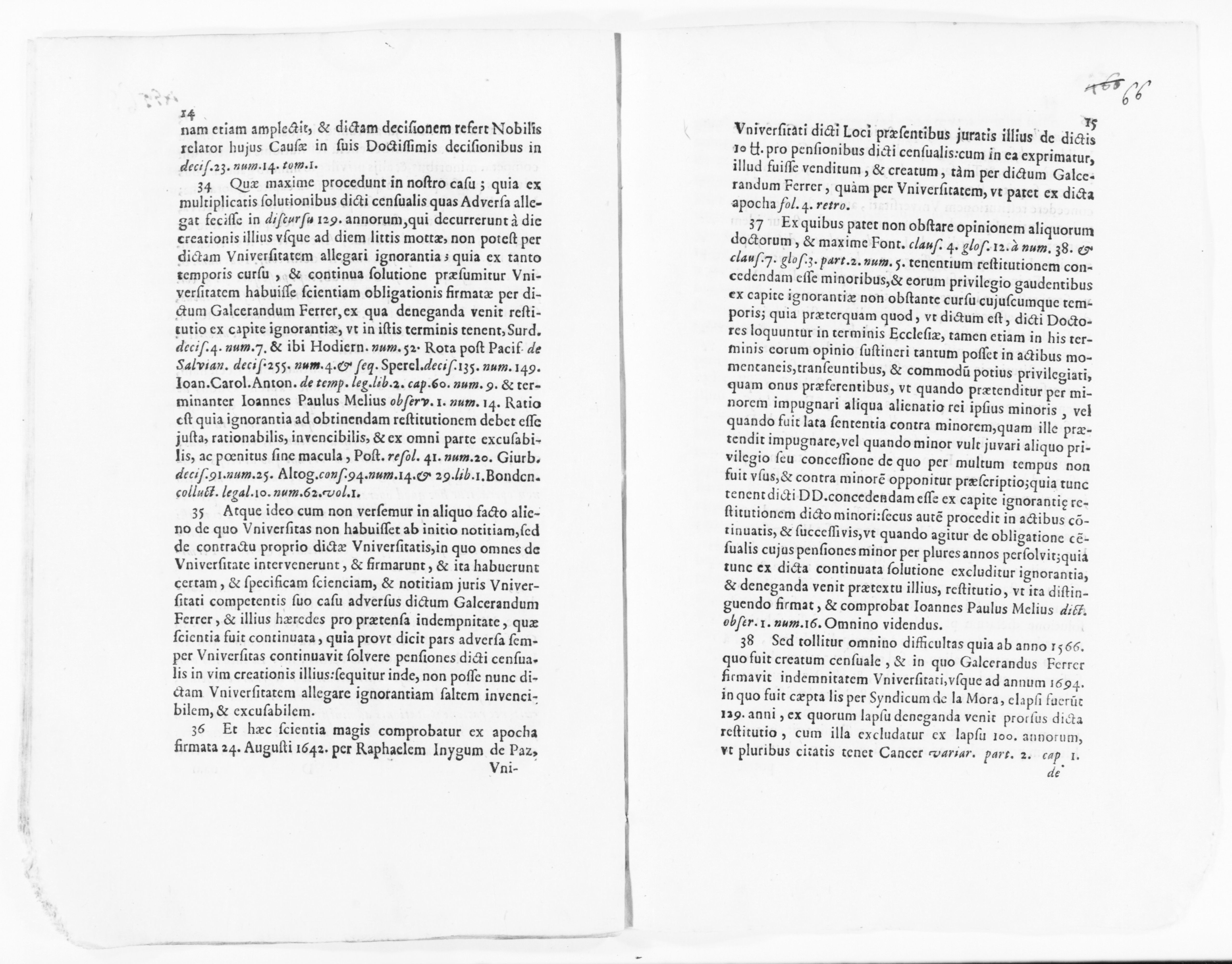 Scanned image of the current content page