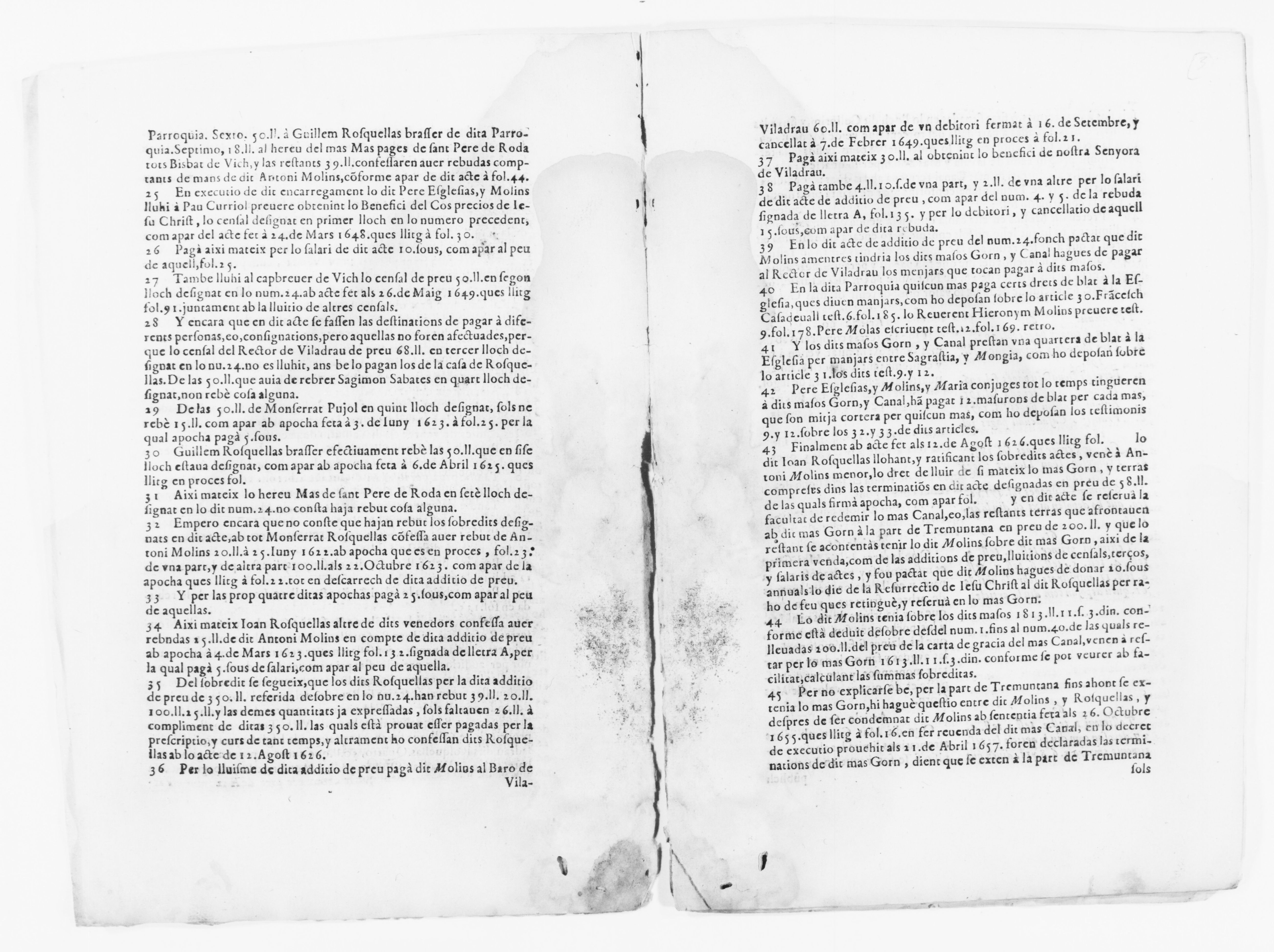 Scanned image of the current content page