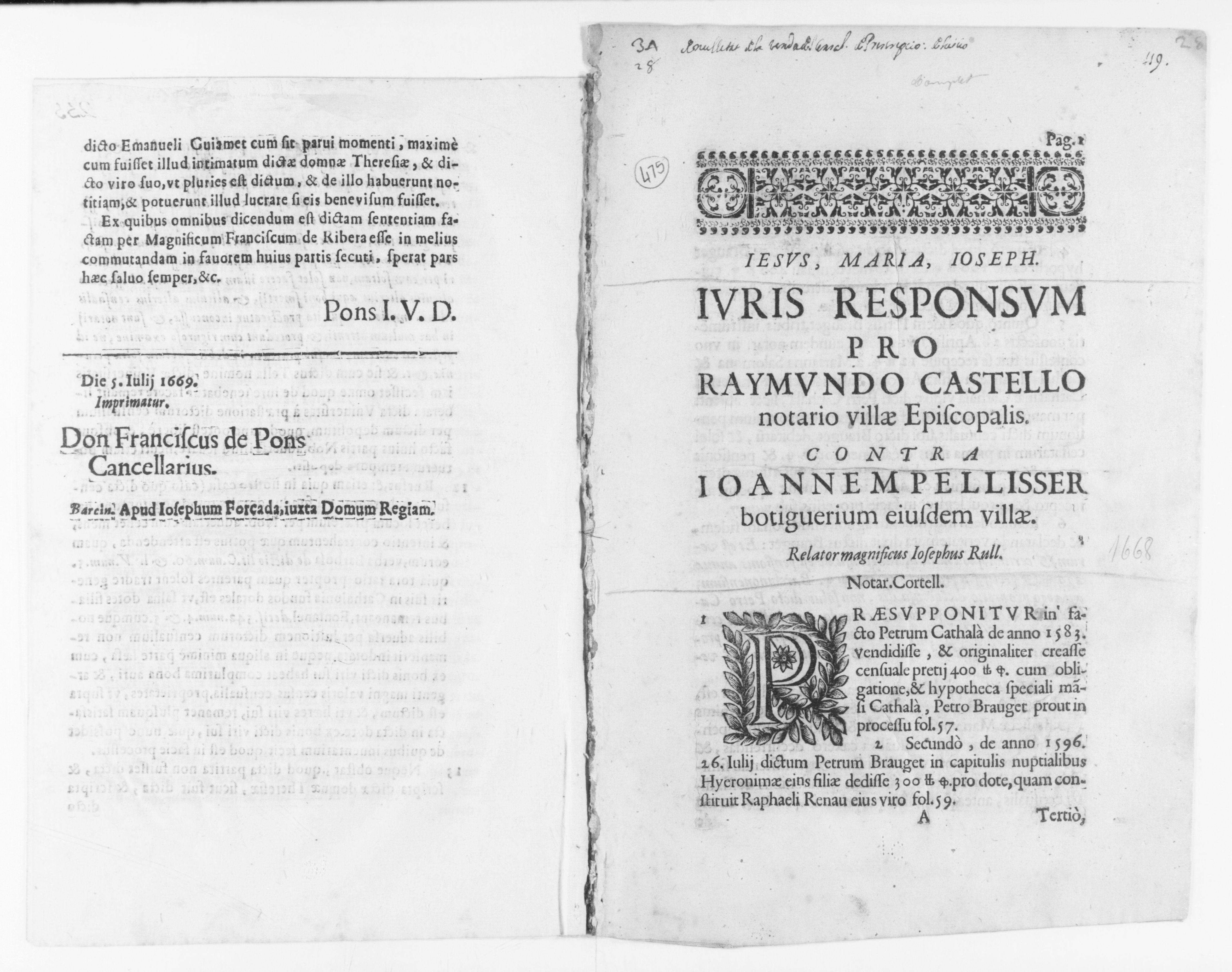 Scanned image of the current content page