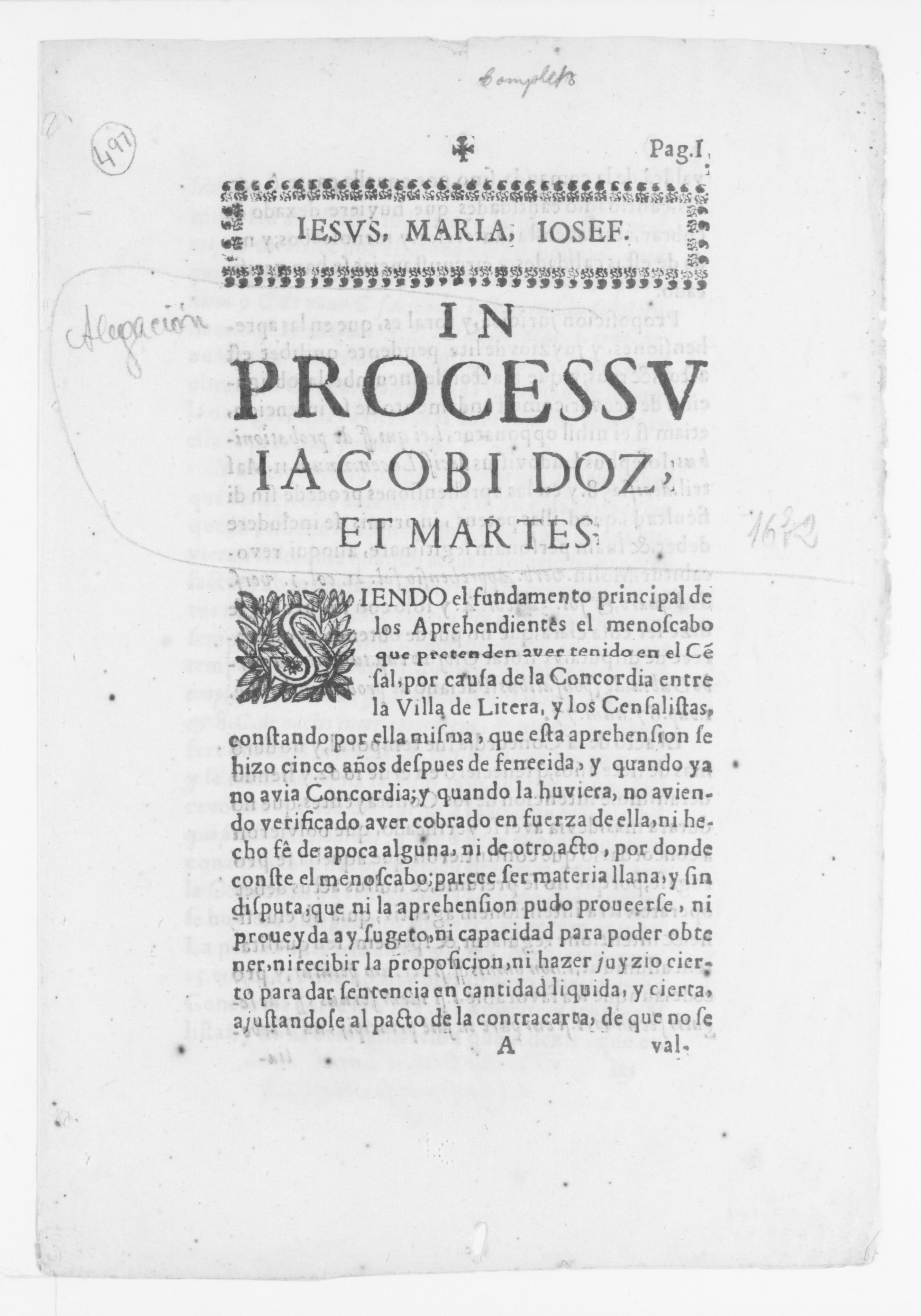 Scanned image of the current content page